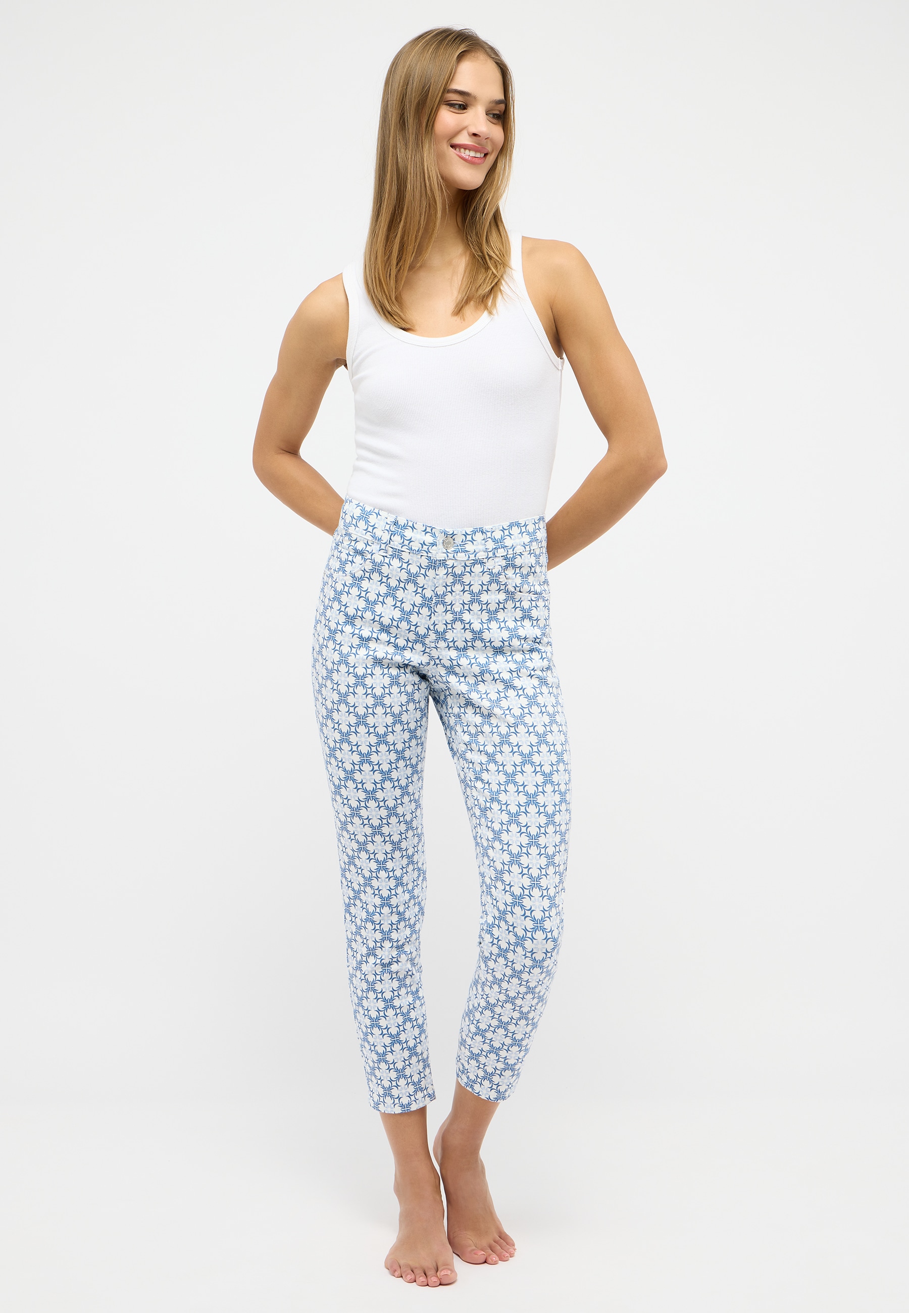 ANGELS Pantalon en jersey »ORNELLA«  mit grafischem Muster