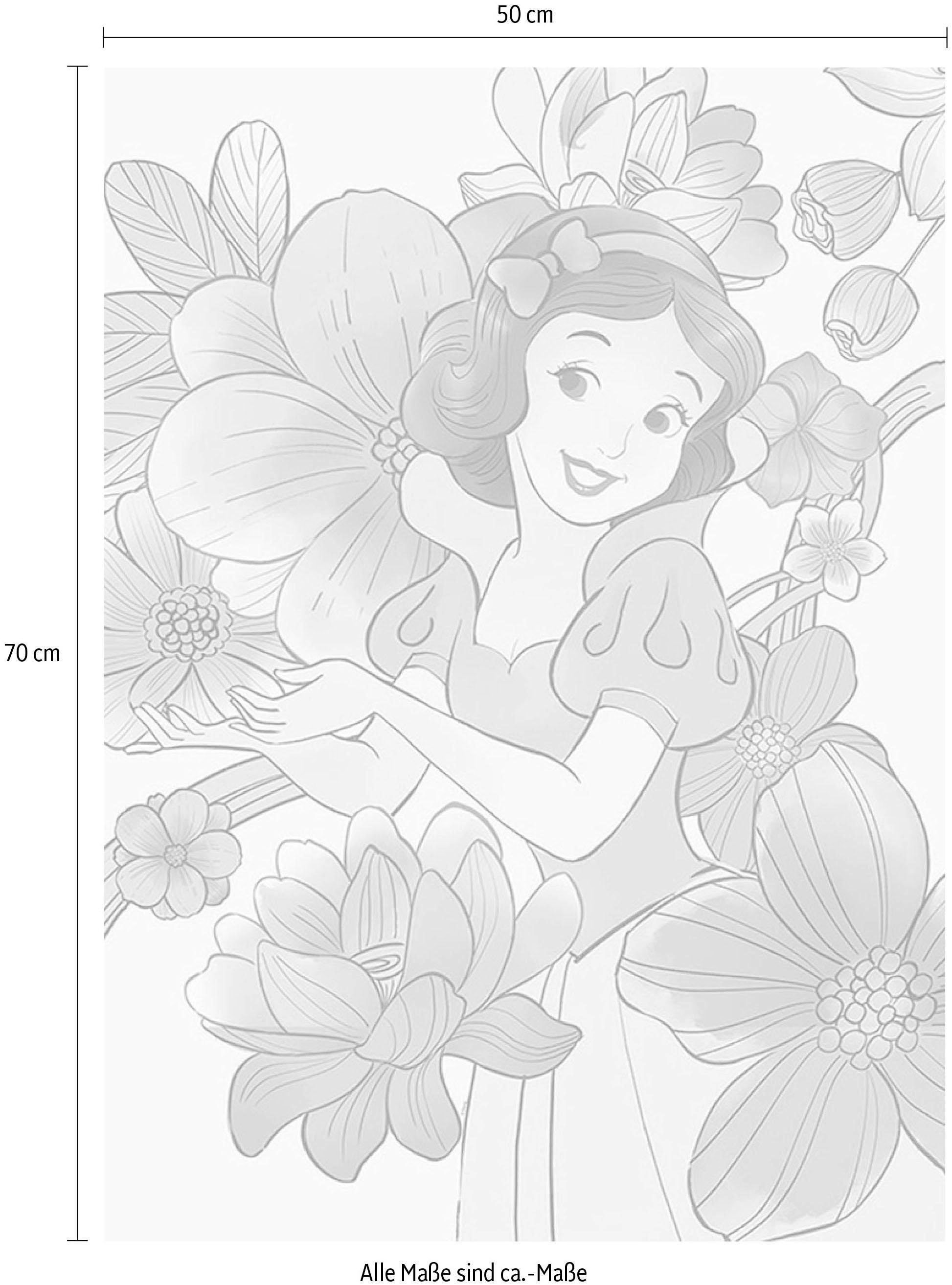 Komar Poster »Snow White Flowers«, Disney, (1 St.), Kinderzimmer,  Schlafzimmer, Wohnzimmer versandkostenfrei auf