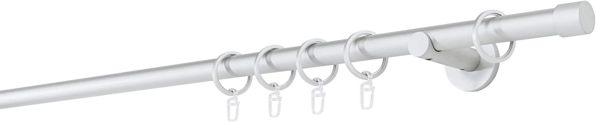 mydeco Tringle à rideaux »20mm Cap Wandträger 6,5 cm« 1 course-läufig Fixmass