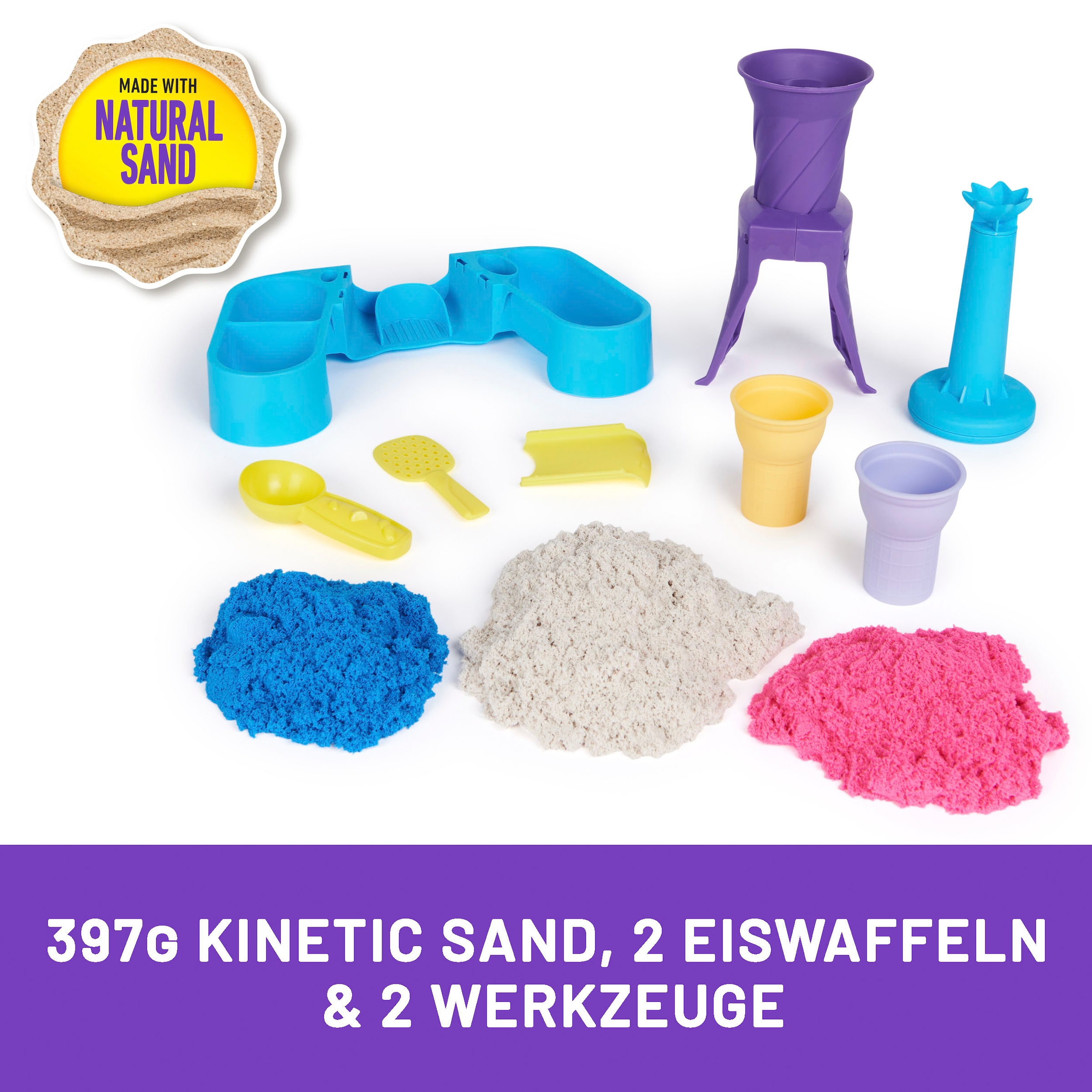 Spin Master Set créatif »Kinetic Sand - Soft Serve Ice Cream Station 397g«