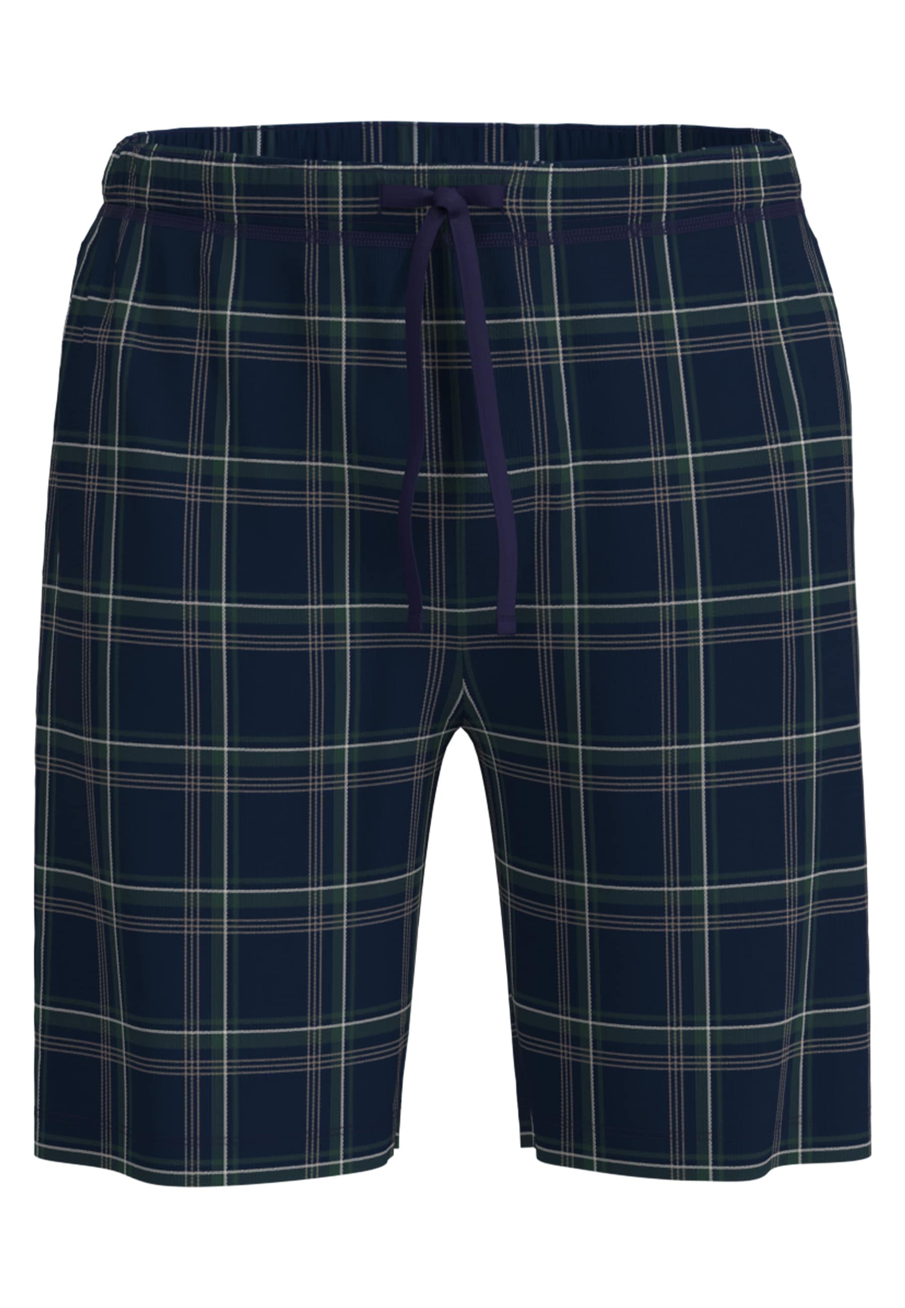 bugatti Pyjamahose  kurz, kariert, bequem, weich, mit Kordelzug, Baumwolle