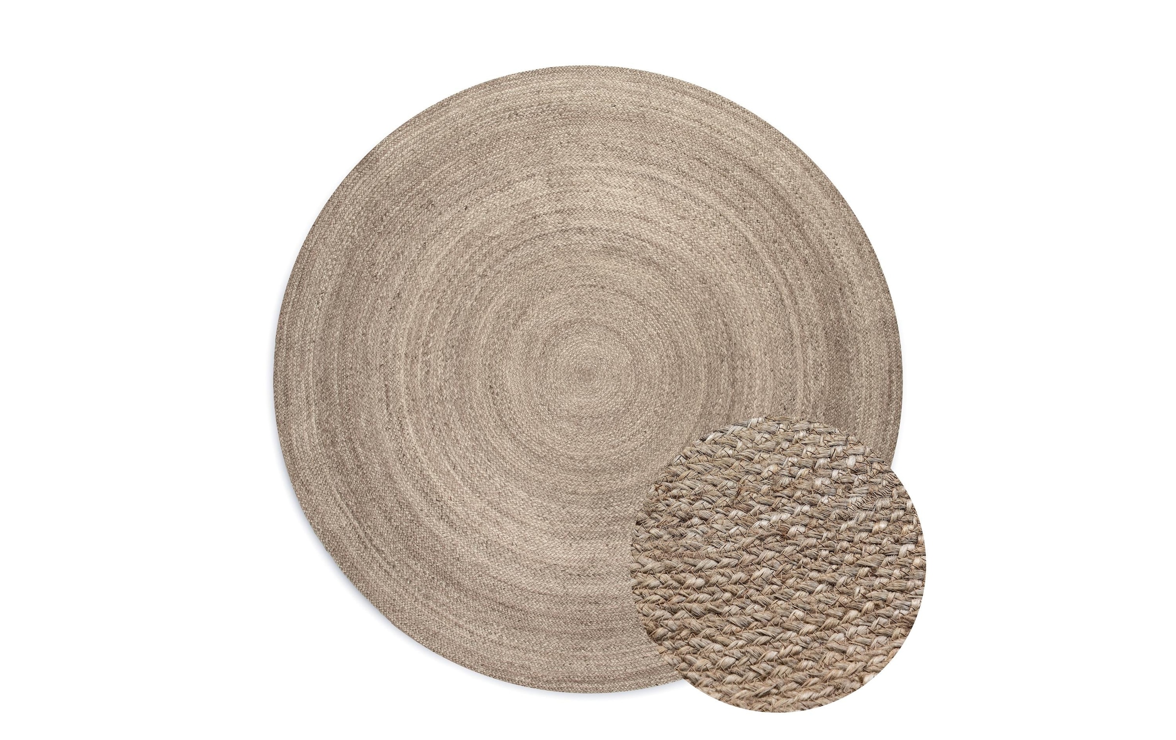 HANSE Home Tapis »Rangpur Juteteppich, in rund und oval« ovale 10 mm Höhe tissé à la main, 100% jute, naturel, salon, hall, bohème, scandinave