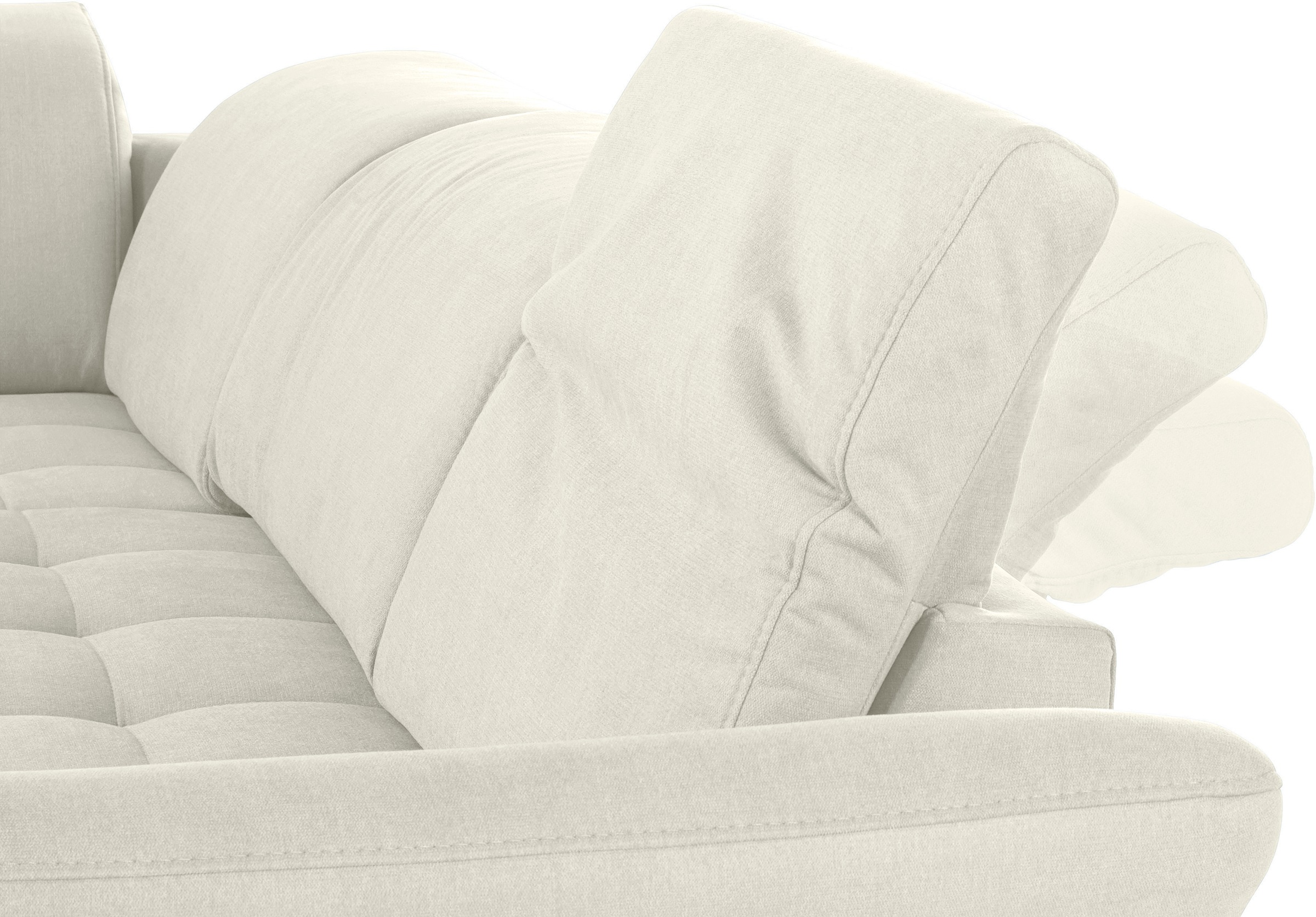 INOSIGN Ecksofa »Fresh L-Form«, Federkern, wahlweise Kopfteilverstellung und motorischer Vorziehsitz