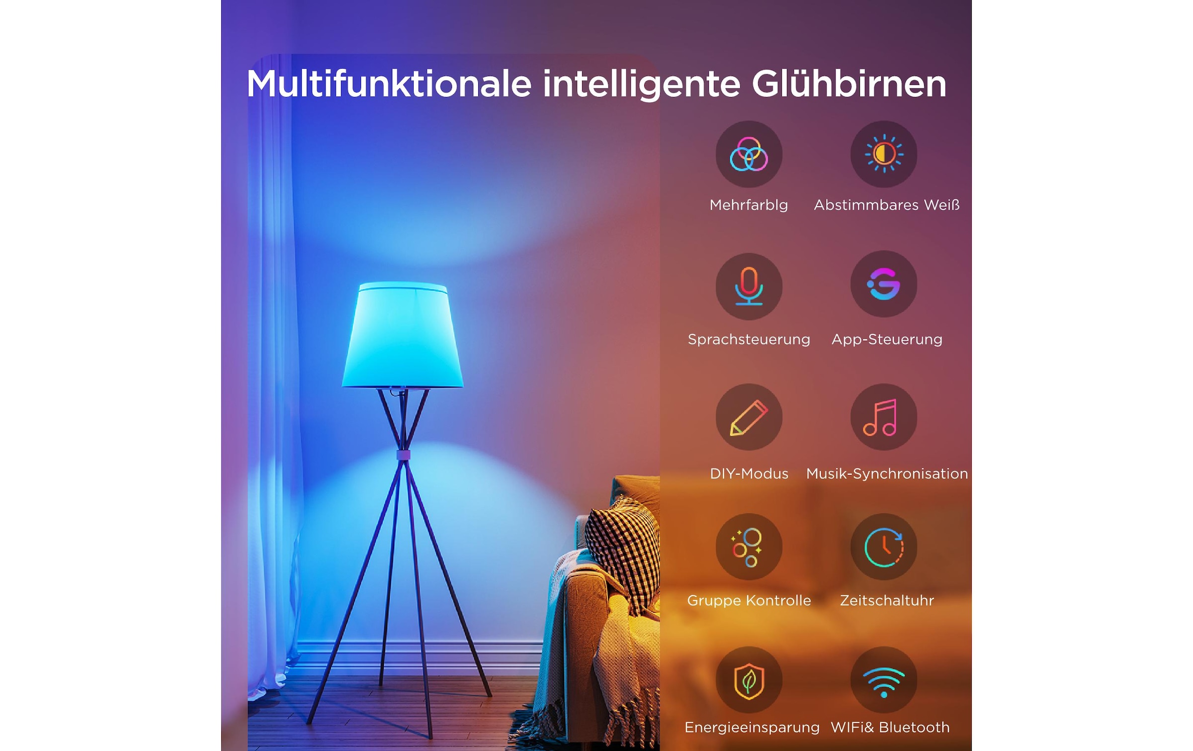 Govee Lampe LED intelligente »Smart Light Bulb 2er-Pack« 1 cuis