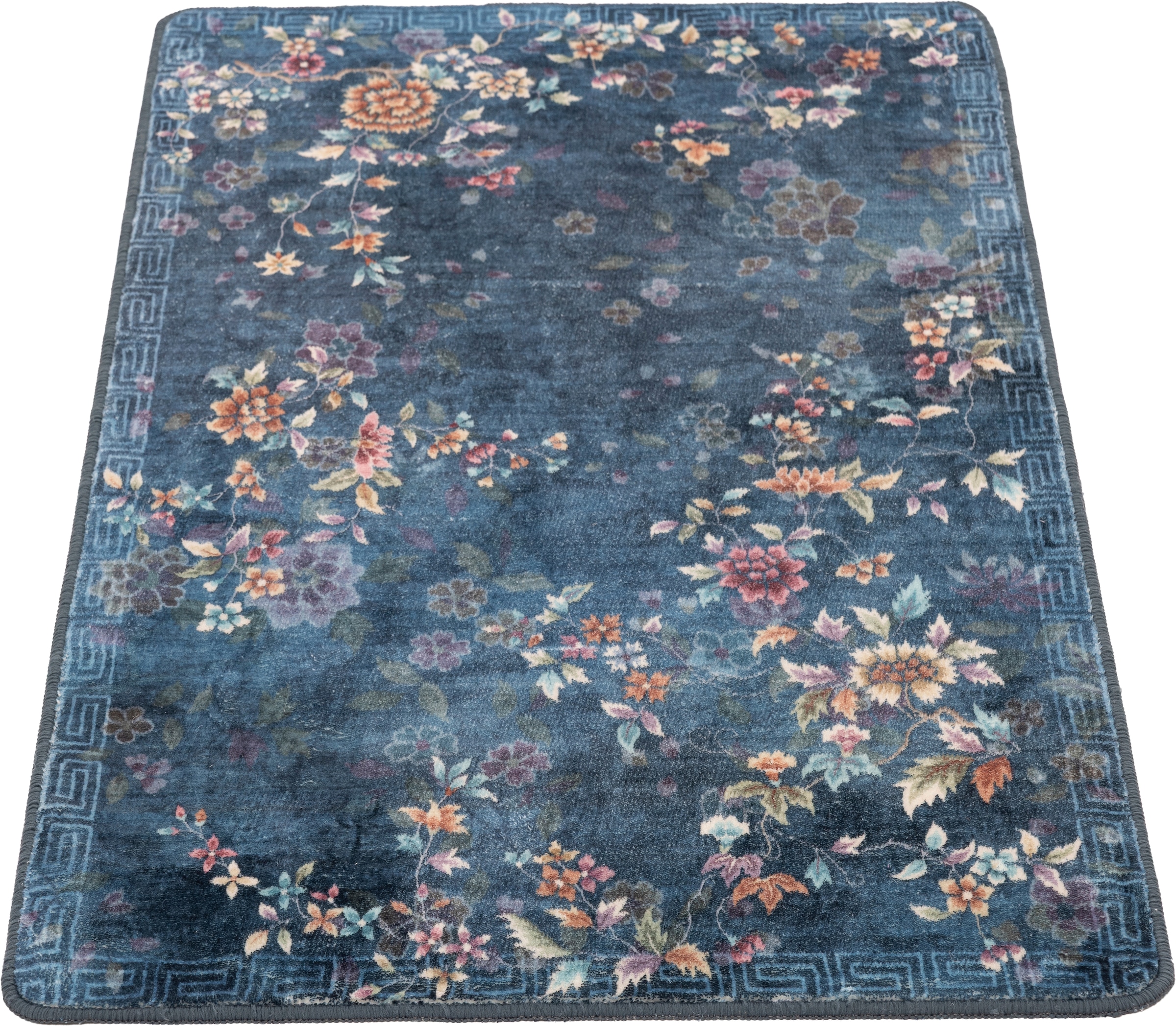 Gino Falcone Tapis de bain »Aquata GF-165, Badvorleger, Badezimmer Teppich« Höhe 7 mm revêtement antidérapant Badteppich, bedruckt, Blumen Design, rechteckig