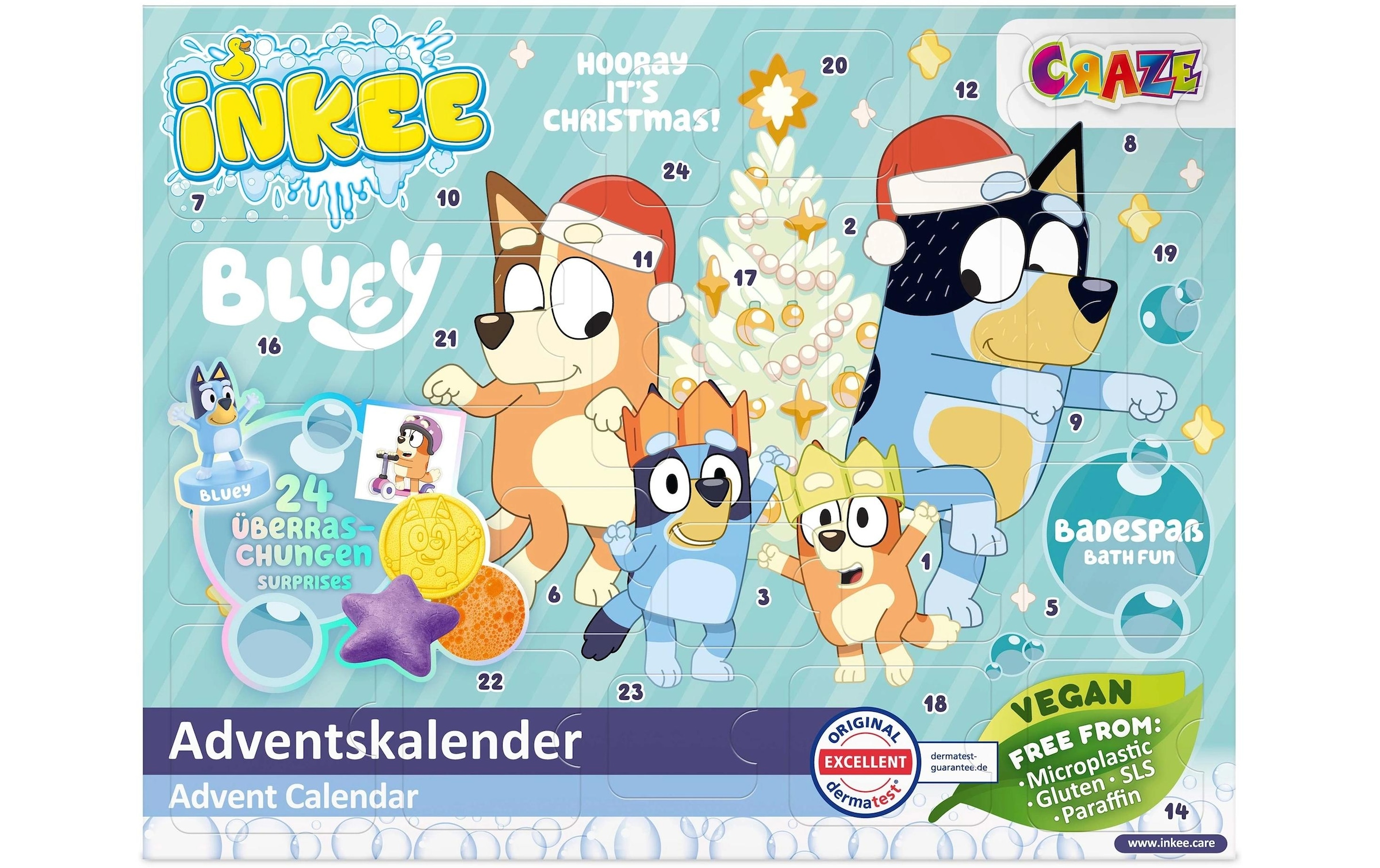 CRAZE Calendrier de l'Avent »Craze CRAZE Adventskalender Inkee Bluey Spielzeug«