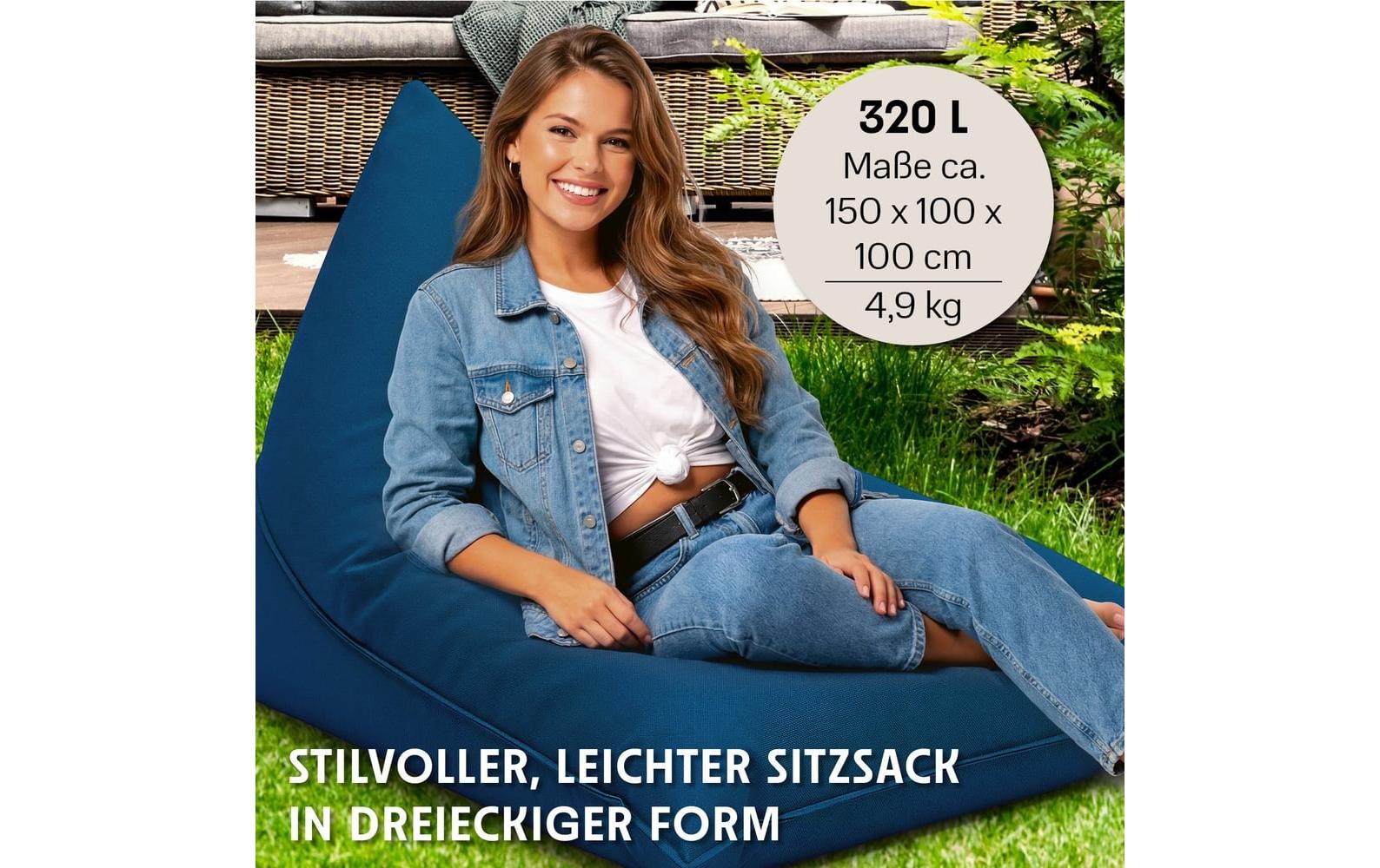 Urbanara Sitzsack »Basic-Outdoor Triangle, 300 l«