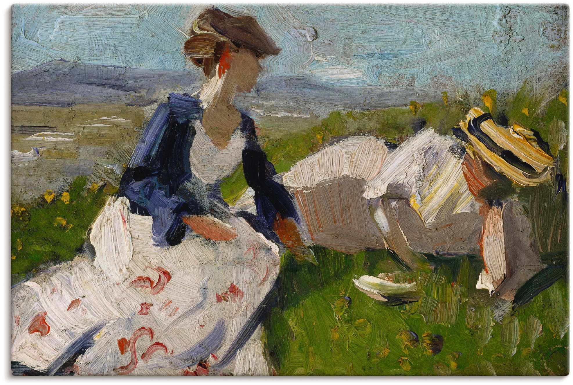 Image of Artland Wandbild »Zwei Frauen am Berg«, Frau, (1 St.), in vielen Grössen & Produktarten - Alubild / Outdoorbild für den Aussenbereich, Leinwandbild, Poster, Wandaufkleber / Wandtattoo auch für Badezimmer geeignet bei Ackermann Versand Schweiz