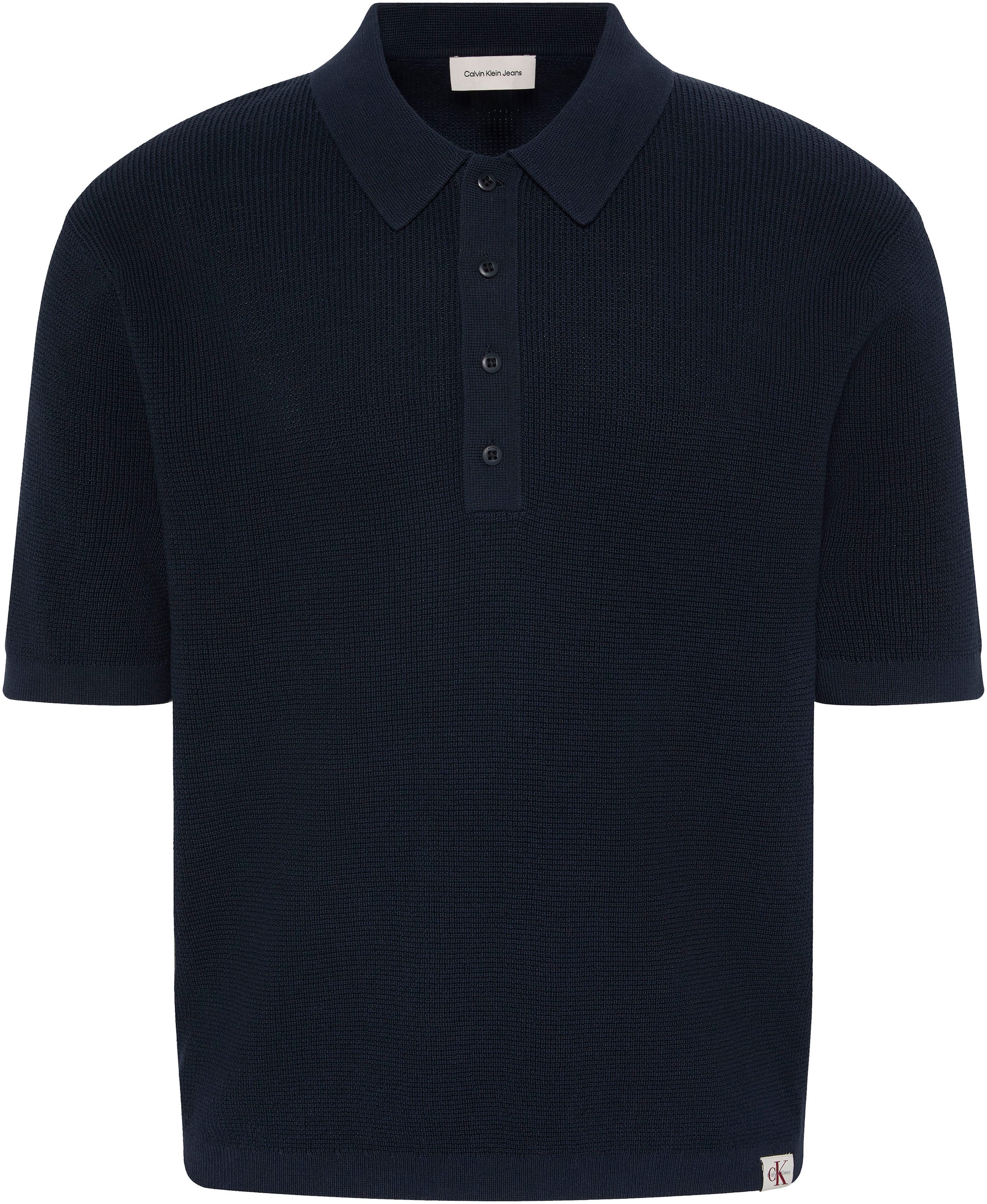 Calvin Klein Jeans Pull à col polo regular fit avec col polo