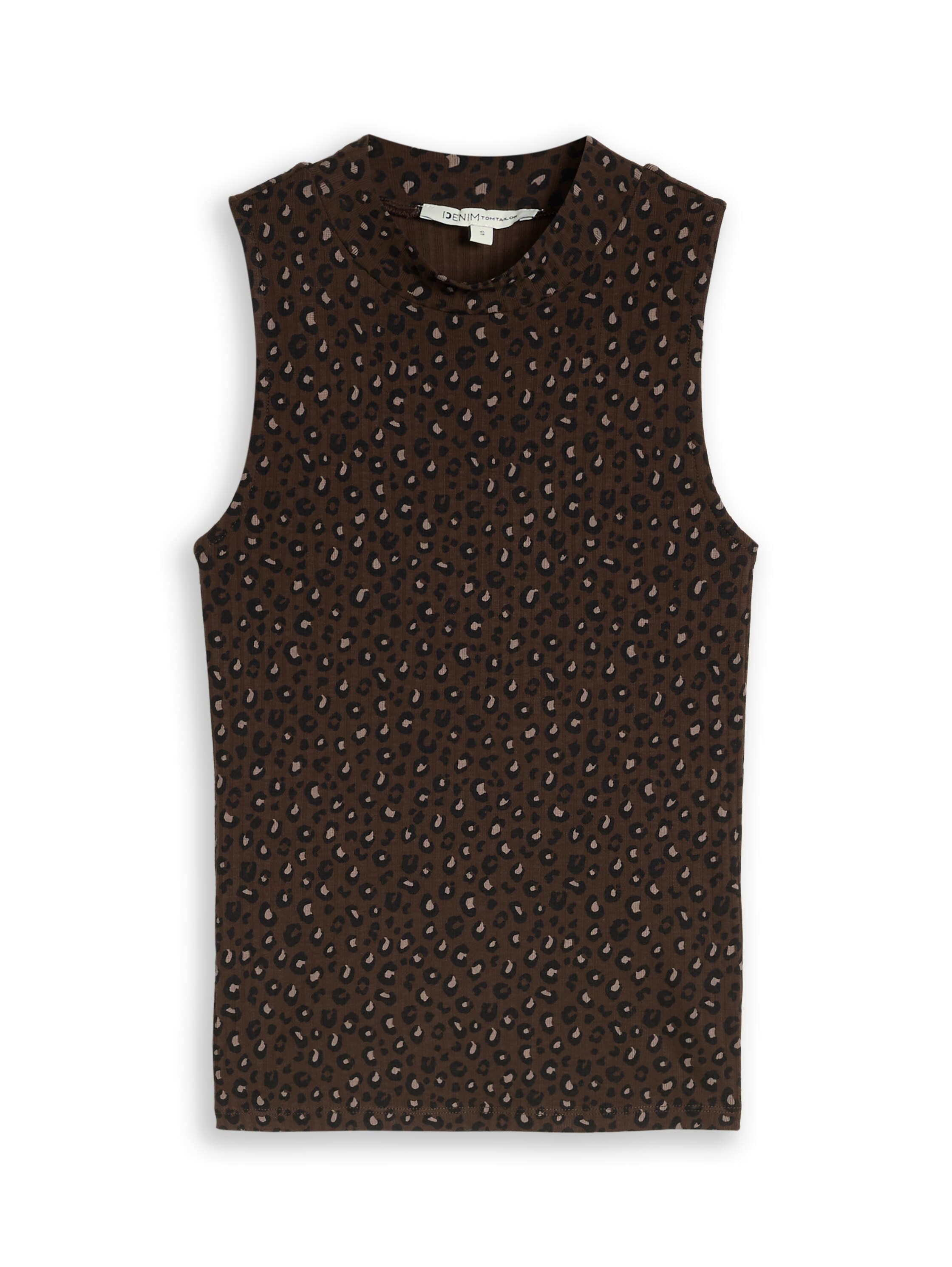 TOM TAILOR Denim T-shirt avec structure côtelée