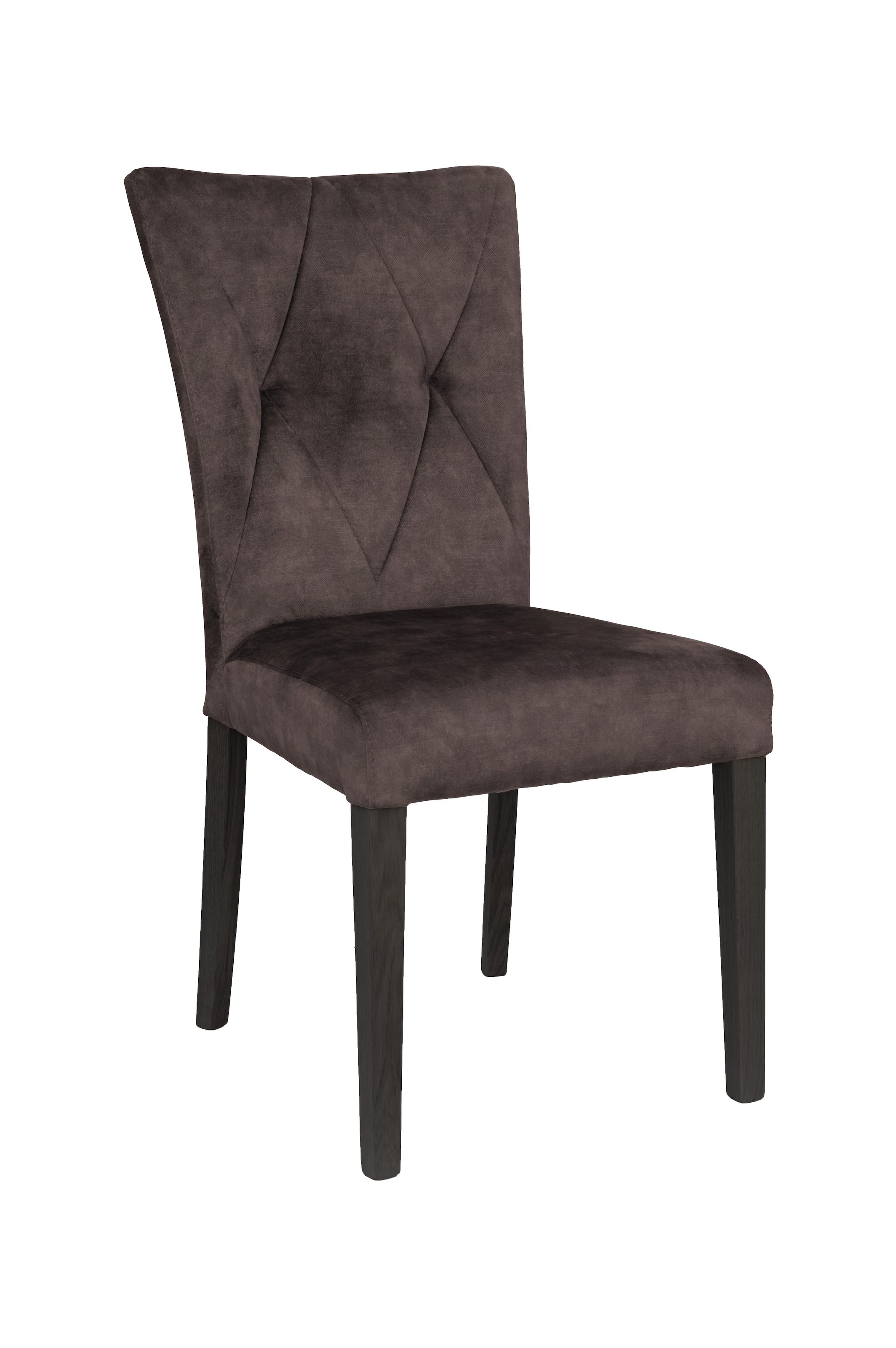 Home affaire 4-Fussstuhl »Diamond« (Set) 2 Stk. Samtvelours Sitz und Ruecken gepolstert