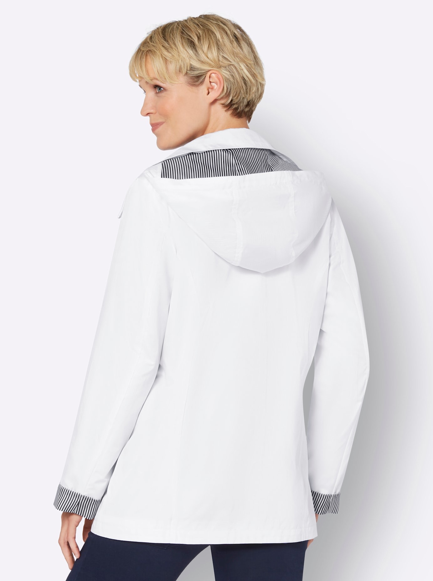 Classic Basics Langjacke, mit Kapuze