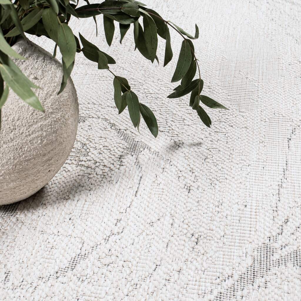Carpet City Outdoorteppich »DUO RUG 5733« rechteckig 5 mm Höhe Wendeteppich Wetterfest In- & Outdoor, Balkon, Terrasse, Wohnzimmer