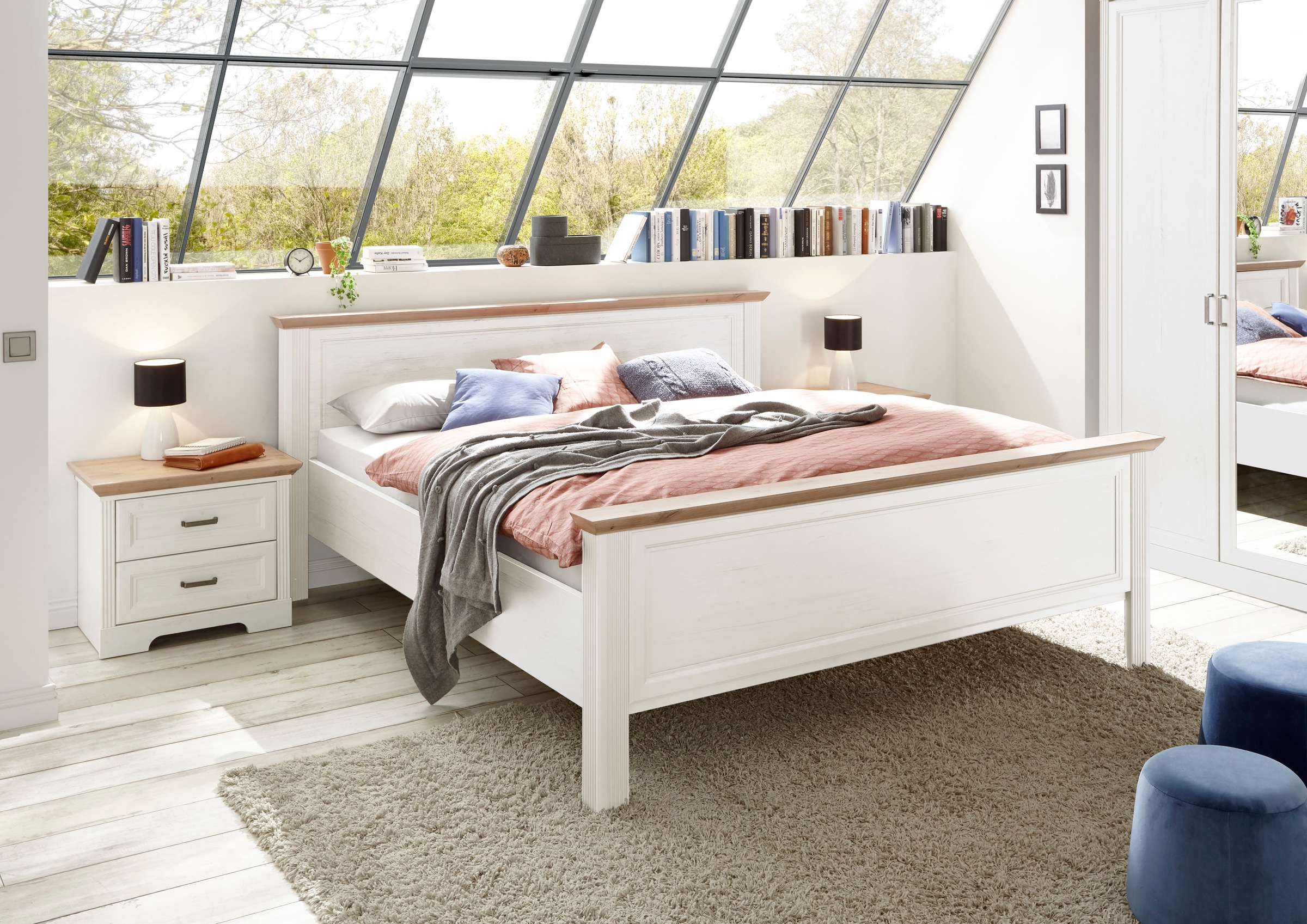 Image of Schlafkontor Bett »Jasmin«, im Landhaus Stil bei Ackermann Versand Schweiz