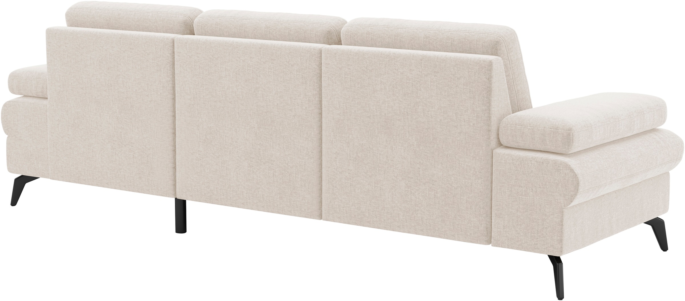 sit&more Ecksofa »Morris Jubi L-Form«, inkl. Armteilfunktion und 1 Zierkissen, wahlweise mit Bettfunktion