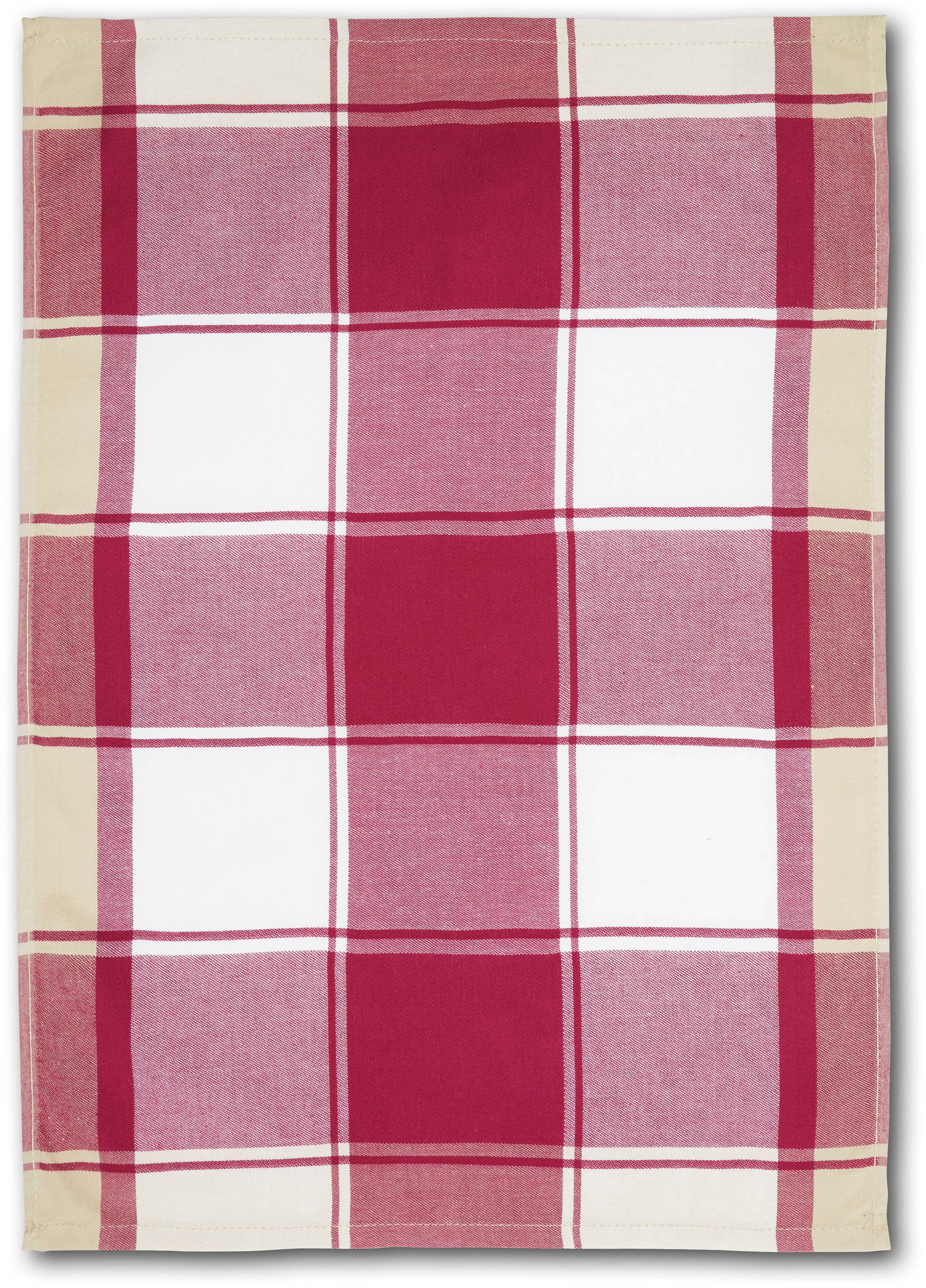 Dyckhoff Geschirrtuch »KARO, Masse je Tuch ca. 50x70 cm, aus 100% Baumwolle« mit drei verschiedenen Motiven