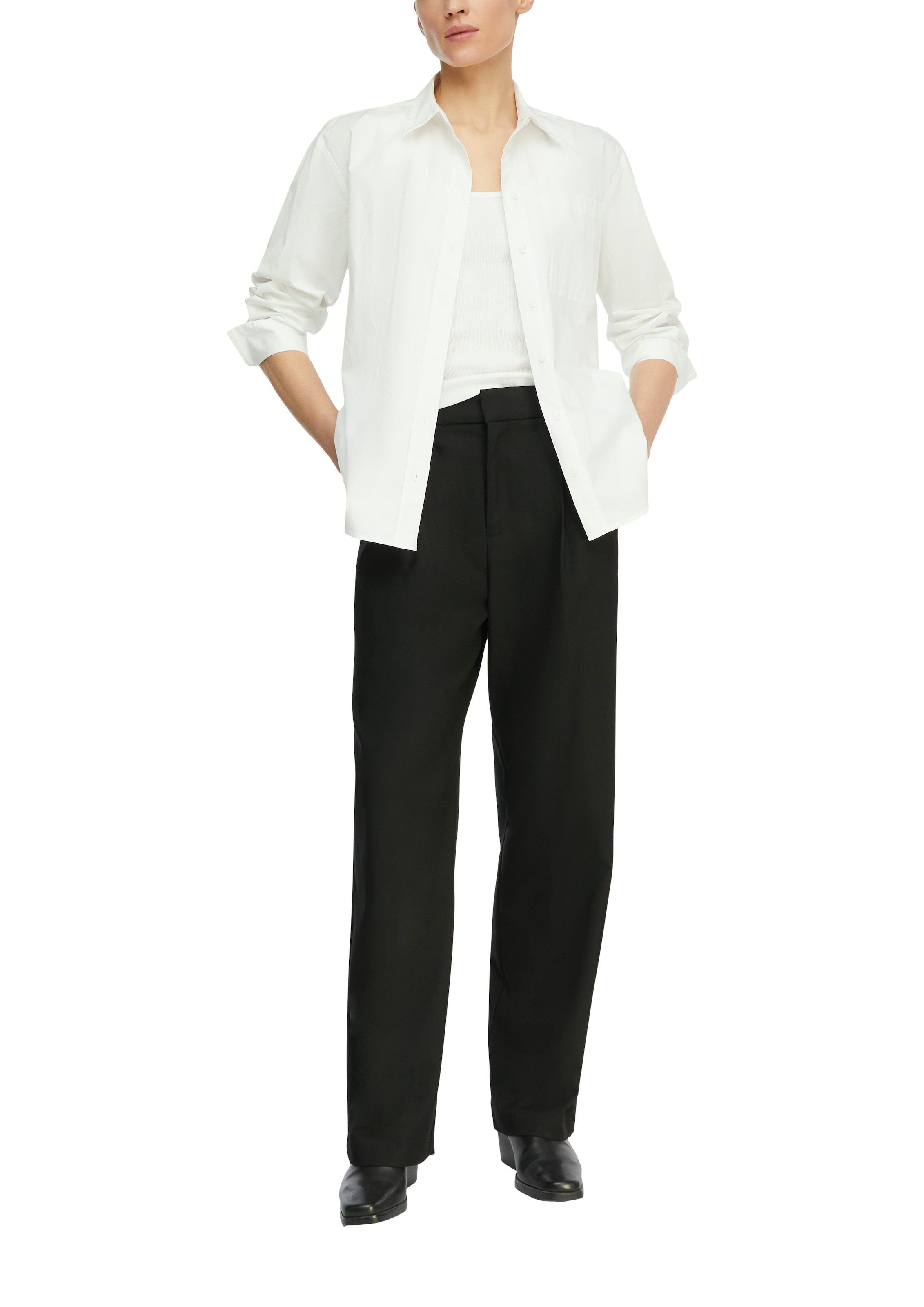 Comma Blouse à manches longues mit Stretch