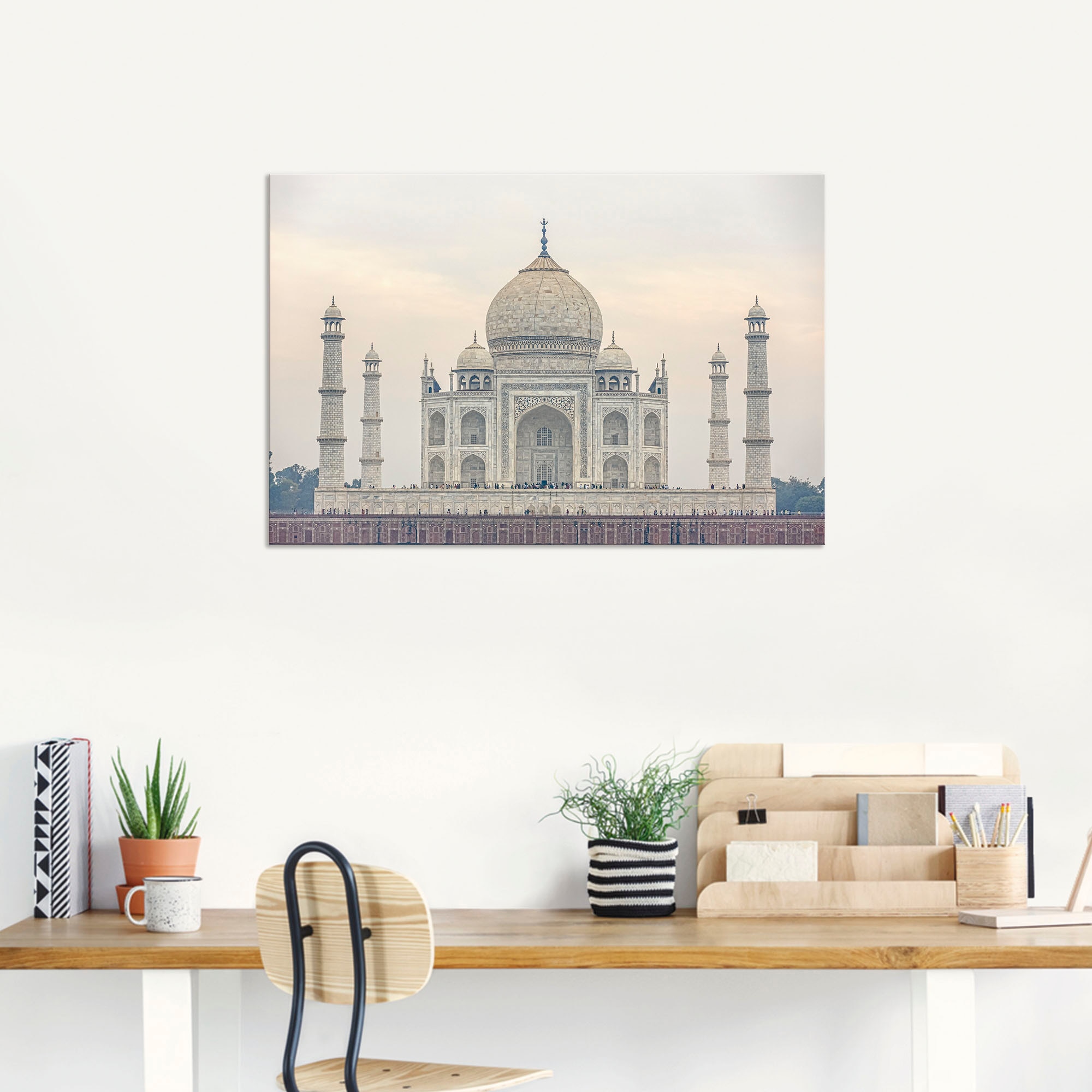 Artland Wandbild »Taj kaufen in Leinwandbild, oder Alubild, Wandaufkleber Mahal«, als Grössen versch. (1 jetzt Gebäude, St.), Poster