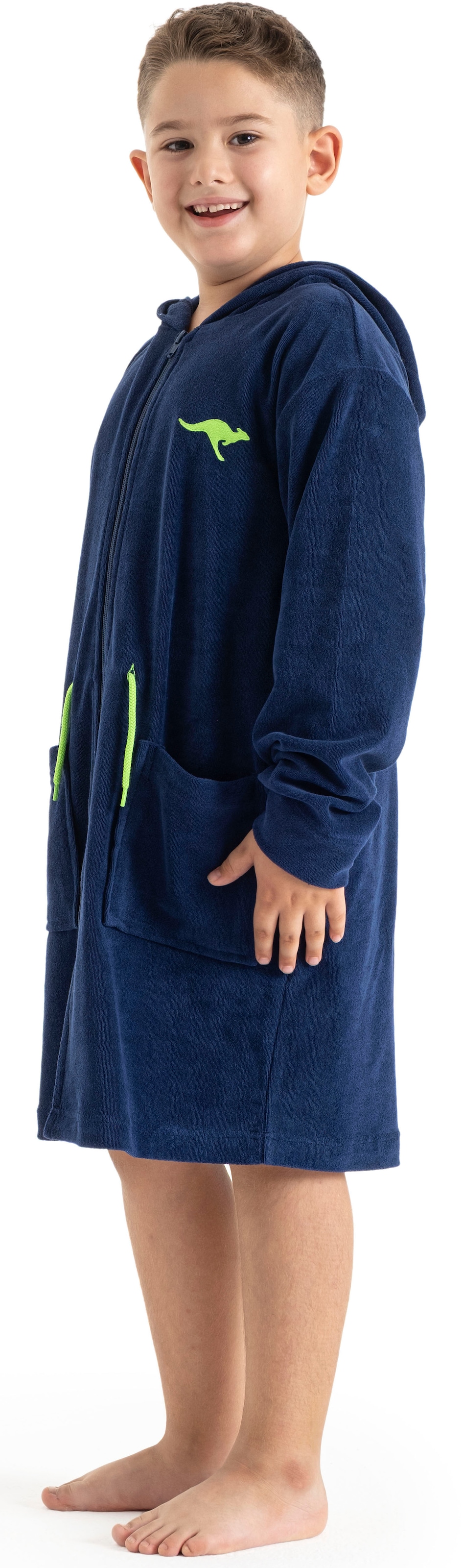 KangaROOS Peignoir de bain pour enfants »Kira, Ideal für Zuhause, Schwimmbad oder im Urlaub« 1 cuis tlg., modernen, sportliches Design, leuchtenden Akzenten