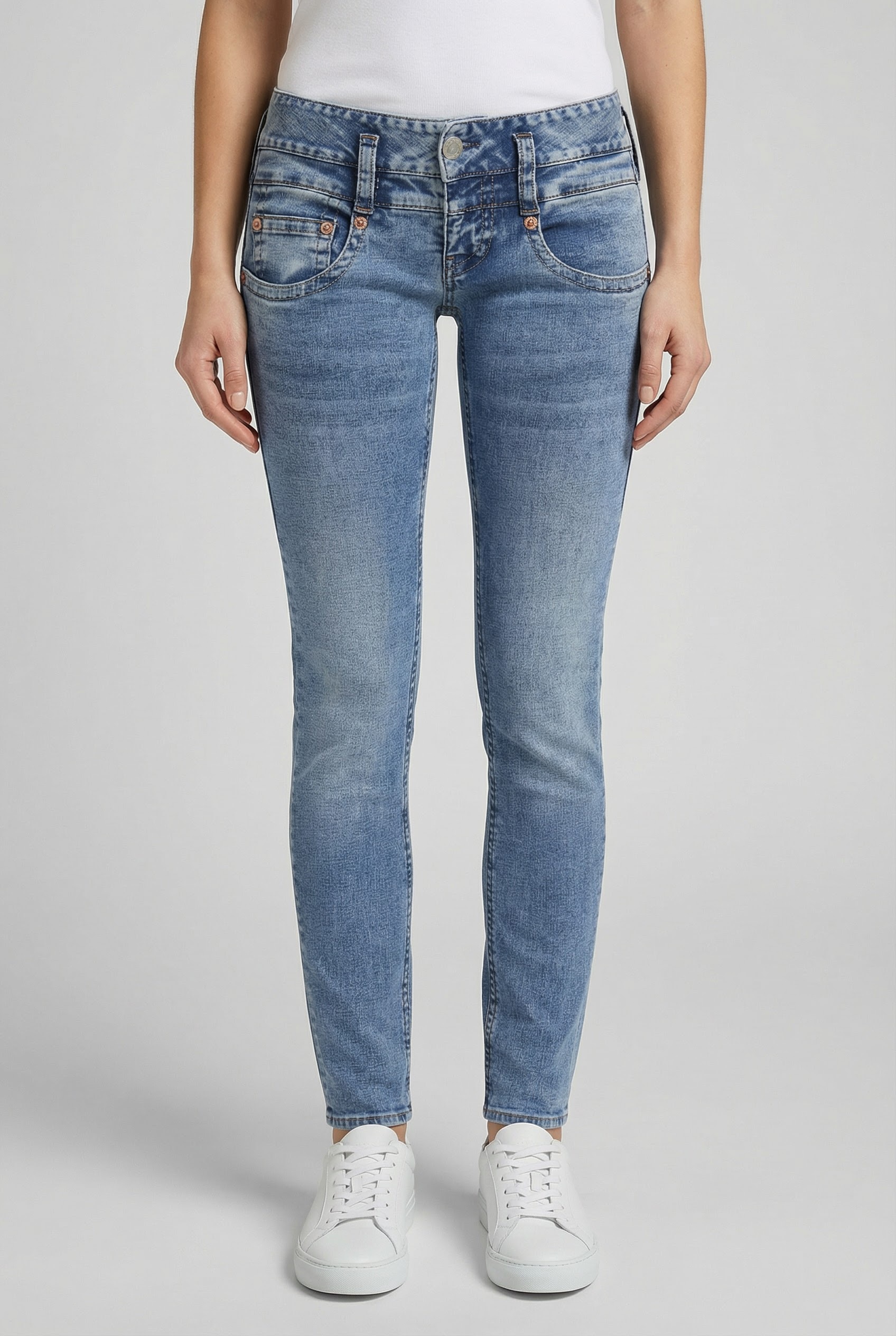 Image of Herrlicher Slim-fit-Jeans "Pitch Slim Denim" aus Stretch-Denim