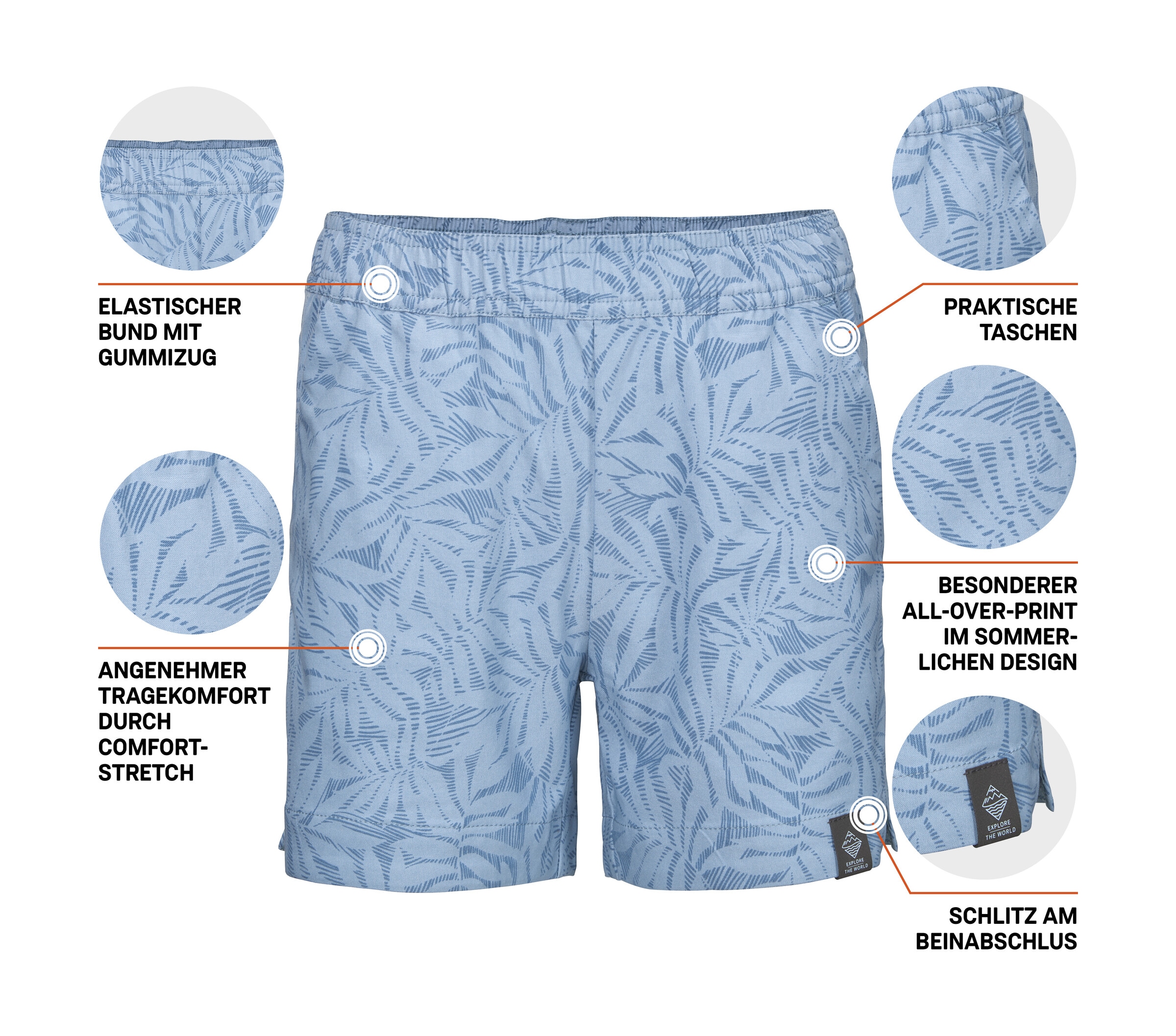 Killtec Short »KOS 113 GRLS SHRTS«  Leichte Mädchen-Shorts, elastisch, mit All-Over-Print.