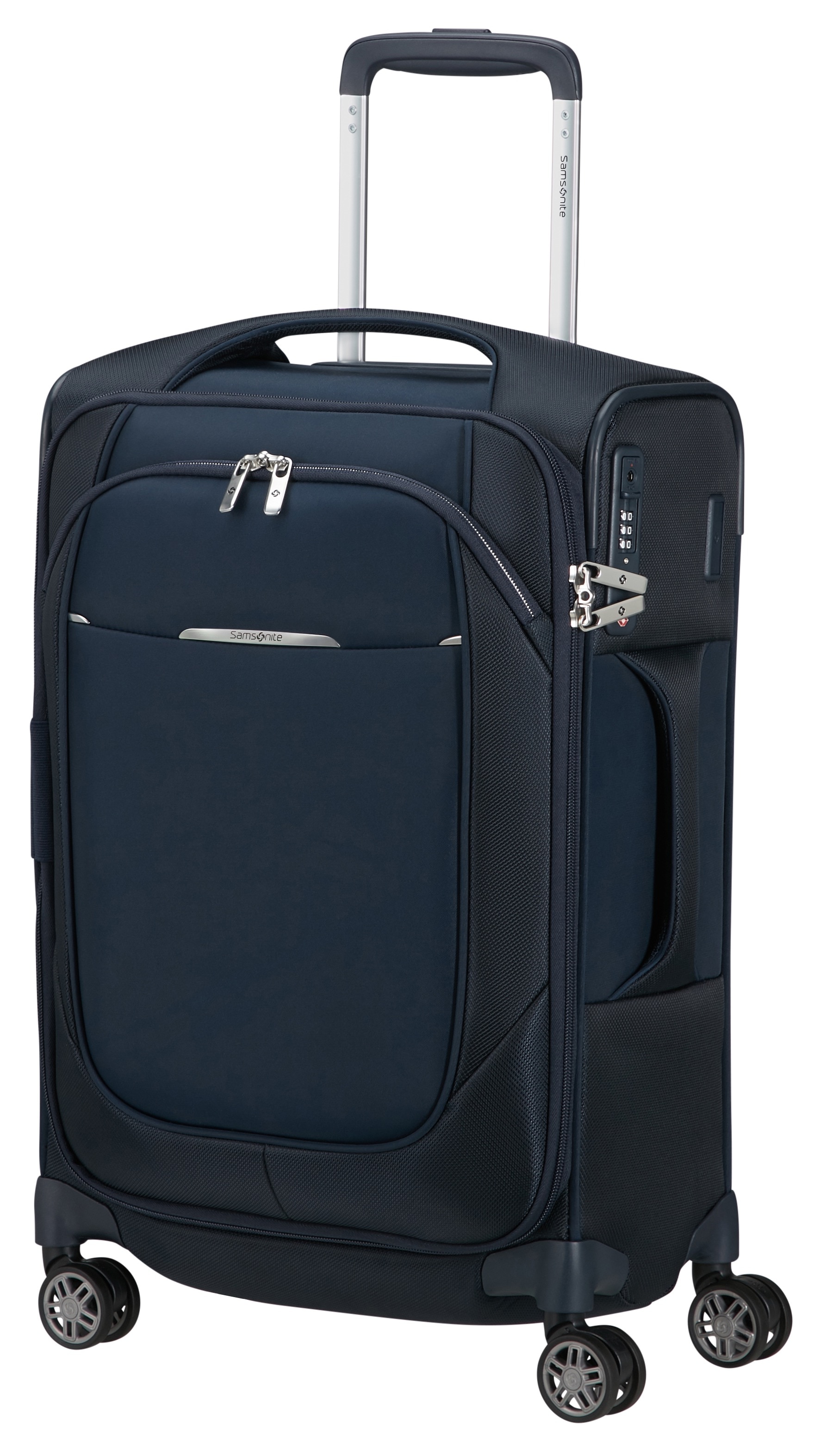 Samsonite 1100000002199 »RE-LITE, verschiedene Grössen und Farben« Set, mit 2 Packwürfeln, 2 Stk. tlg. 36 l 4 Rollen mit arretierbarem und versenkbarem Druckknopf-Trolleysystem