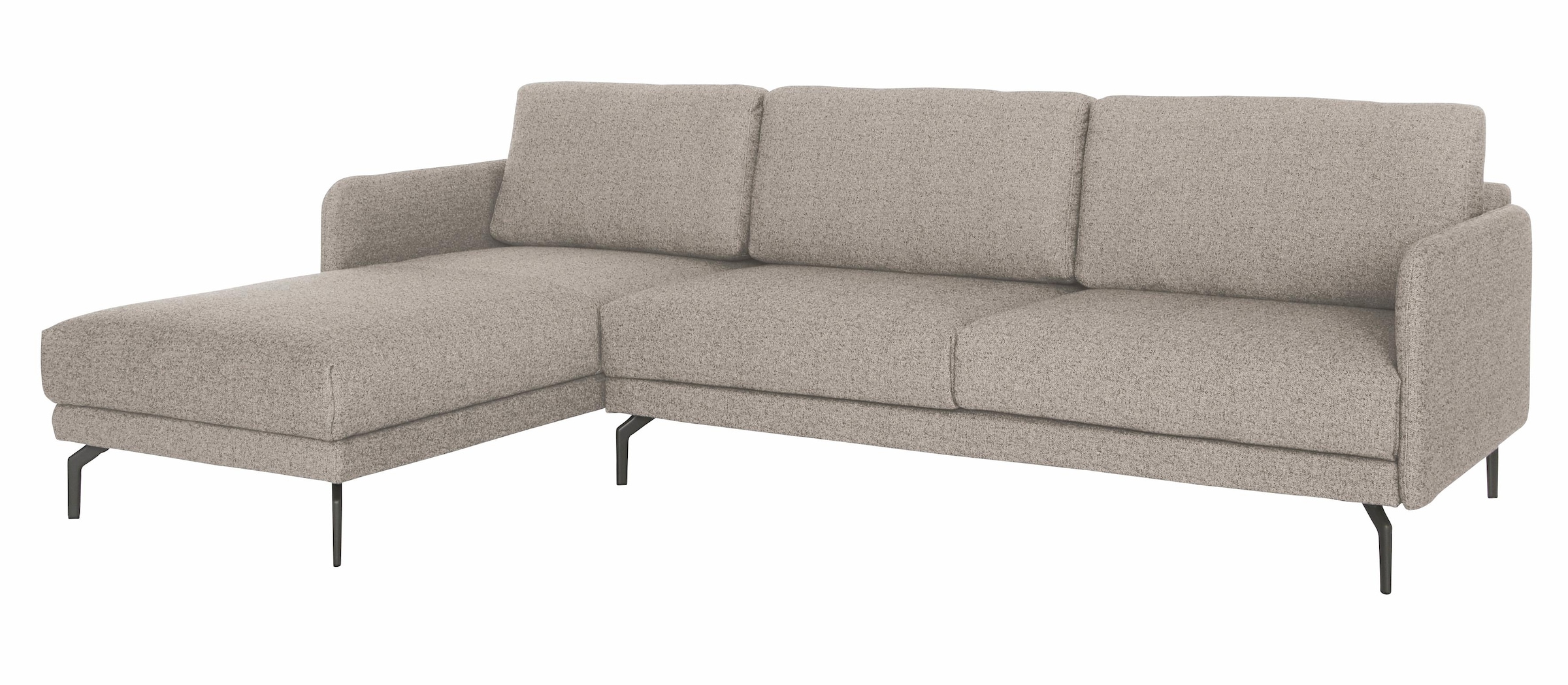 Image of Creation BY ROLF BENZ Ecksofa "CR.450, Designecksofa, L-Form" Armlehne sehr schmal, Breite 274 cm, Alugussfuss Umbragrau