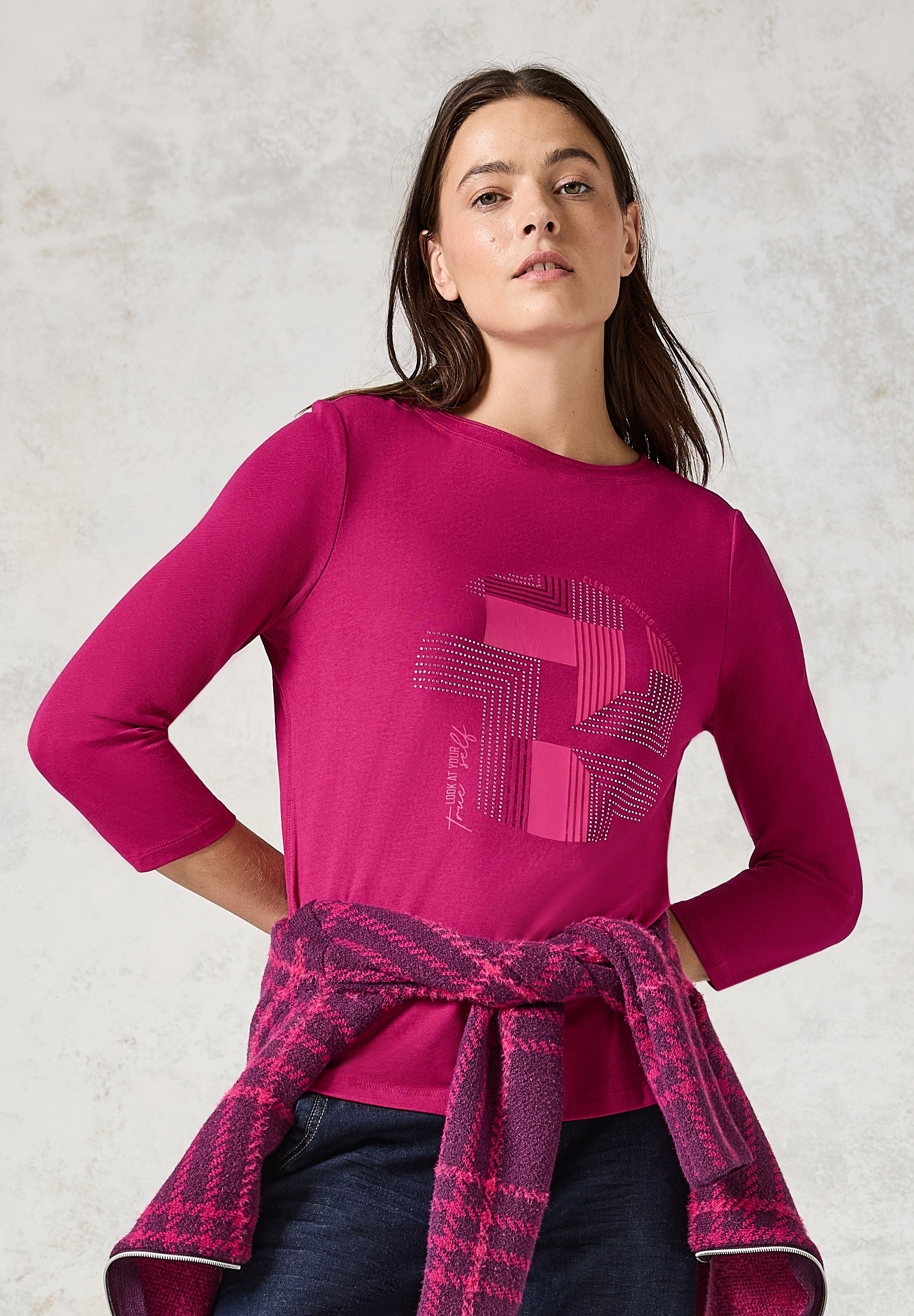Cecil 3/4-Arm-Shirt, mit Print