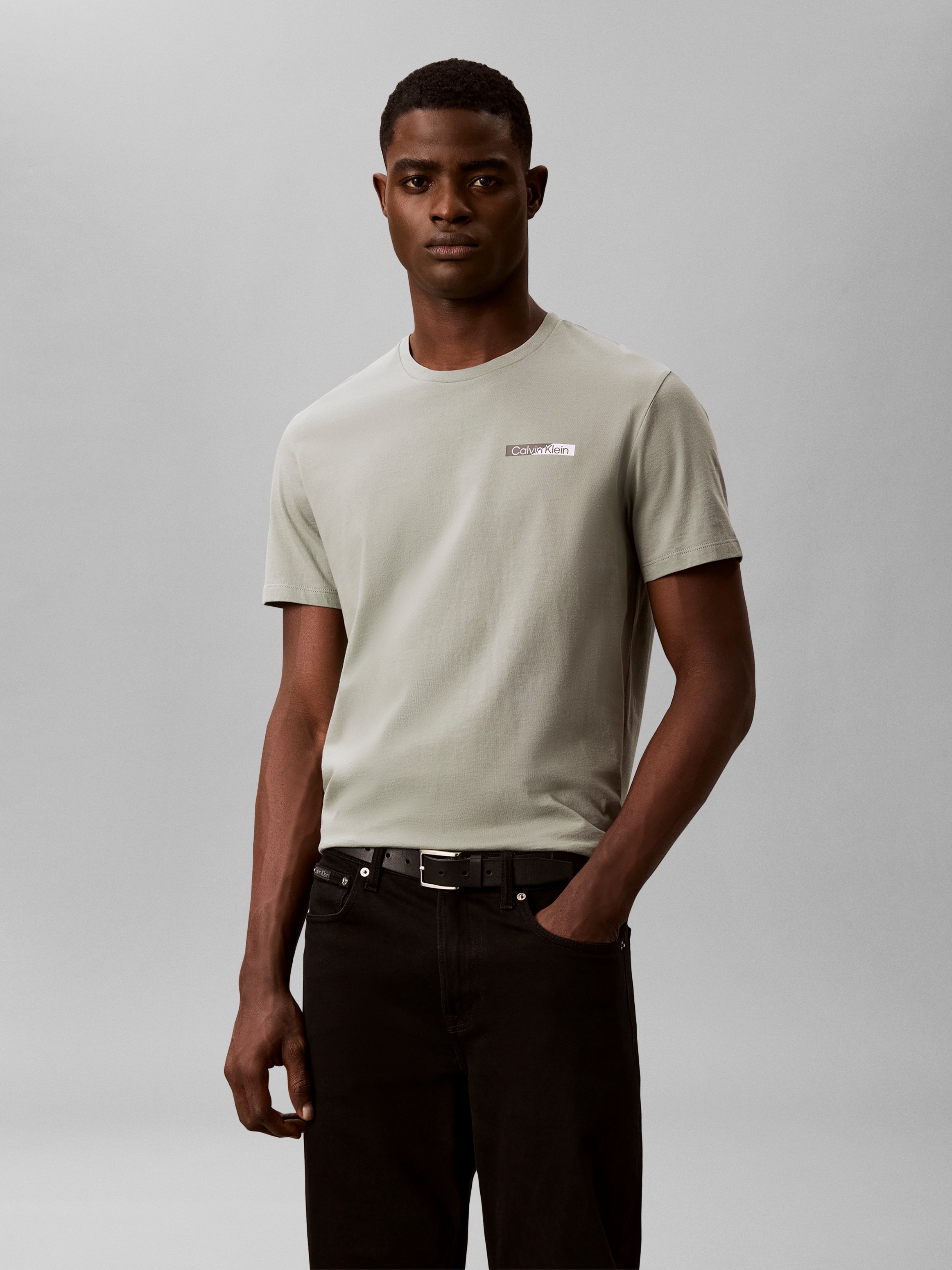 Calvin Klein T-shirt coton pur, coupe regular, impression poitrine et dos