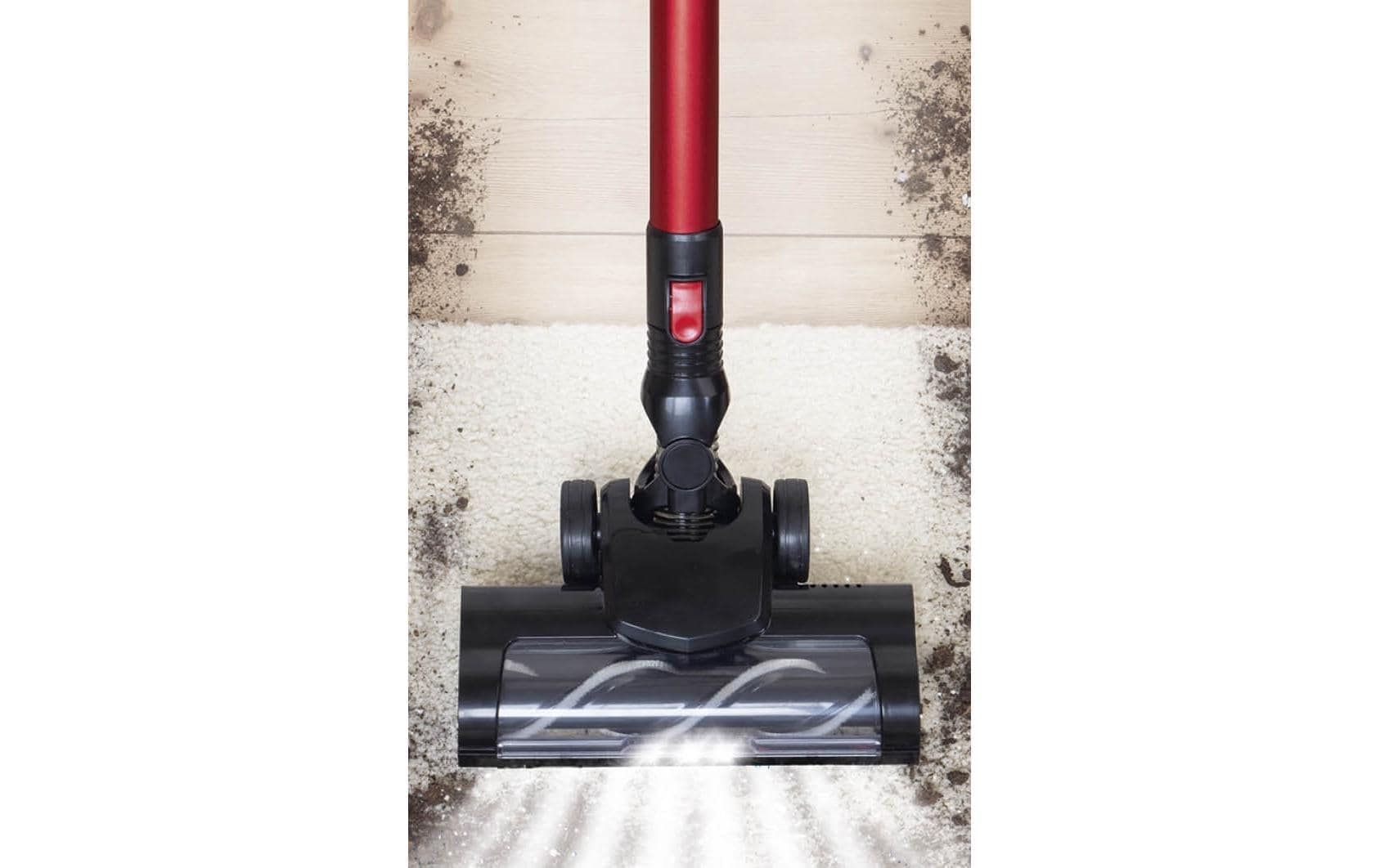 CLEANmaxx Akku-Hand-und Stielstaubsauger »Rot/Schwarz«