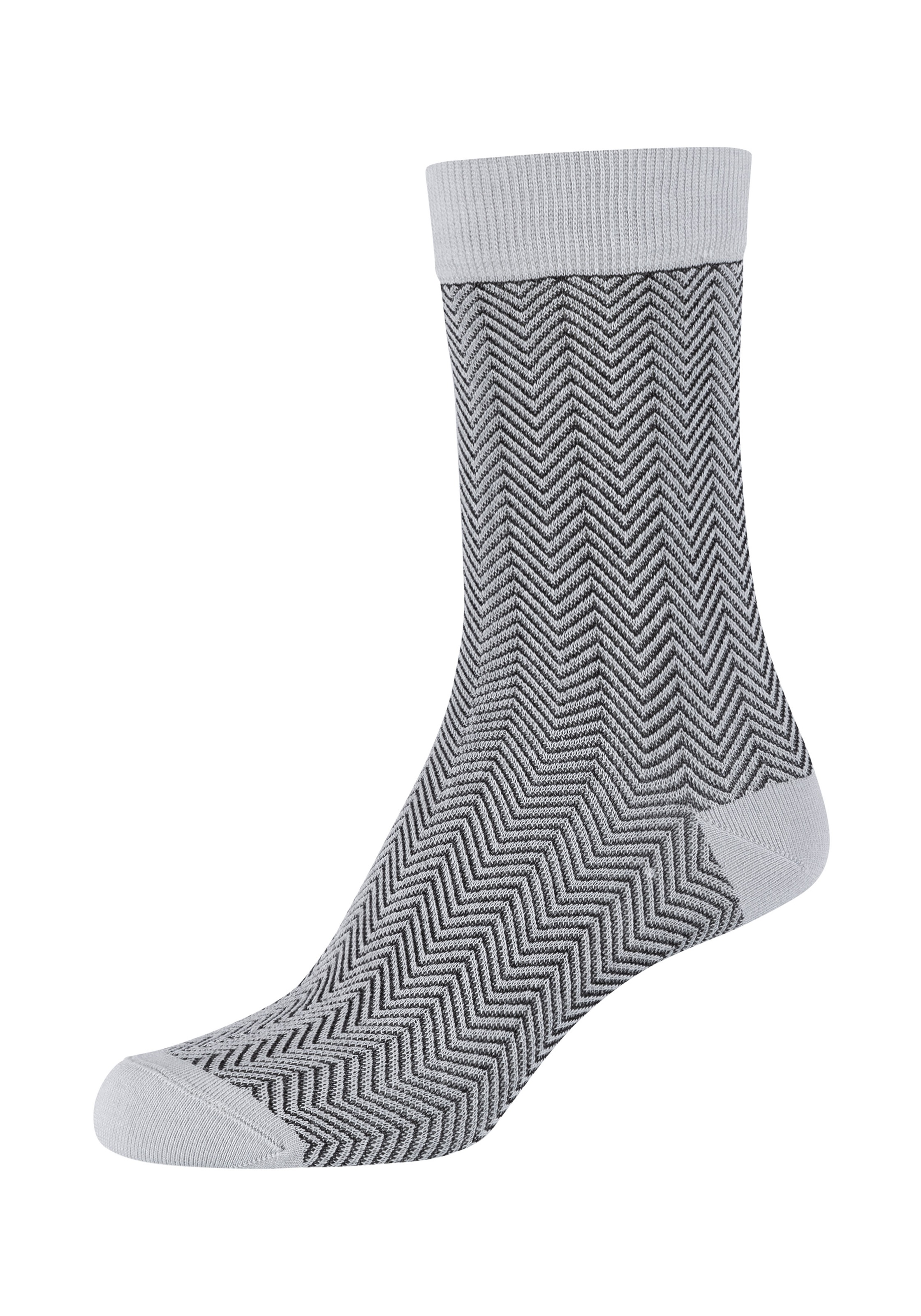 Camano Freizeitsocken »ca-soft«, (4 Paar), mit Fischgratmuster