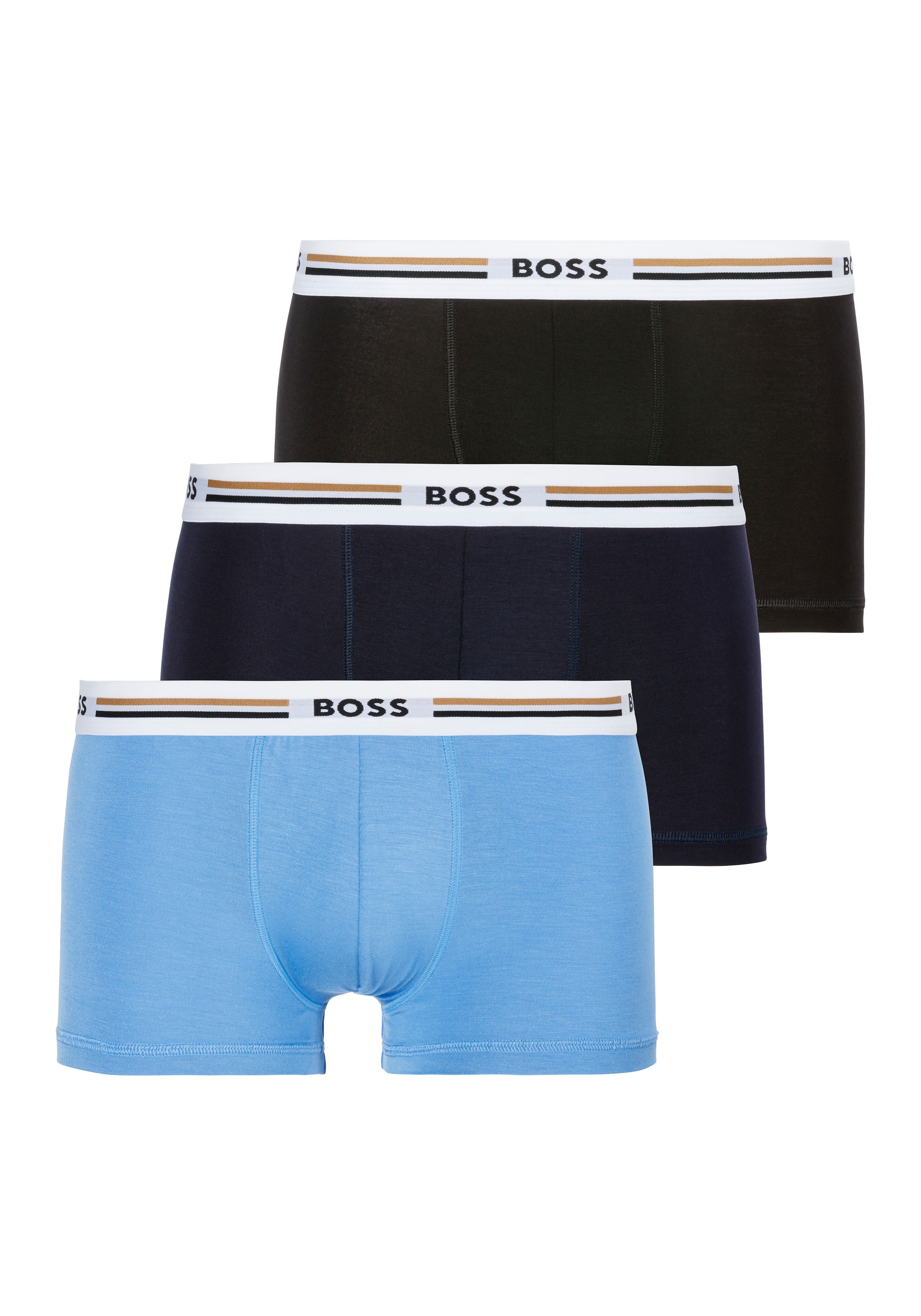 BOSS Trunk »3P Reviv«, (3 St.), mit engem Bein