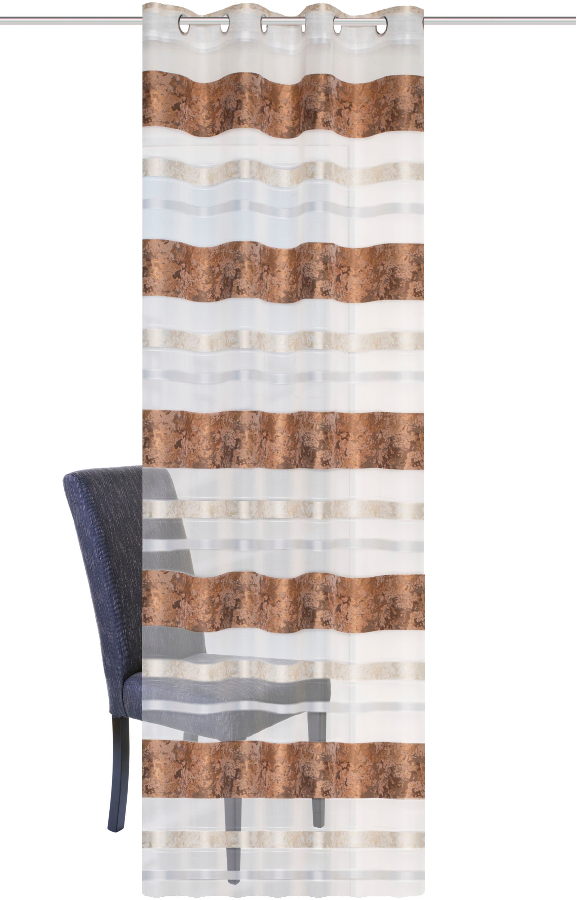 Image of HOME WOHNIDEEN Vorhang »KIRAN«, (1 St.), HxB: 245x140, Jacquardmusterung bei Ackermann Versand Schweiz