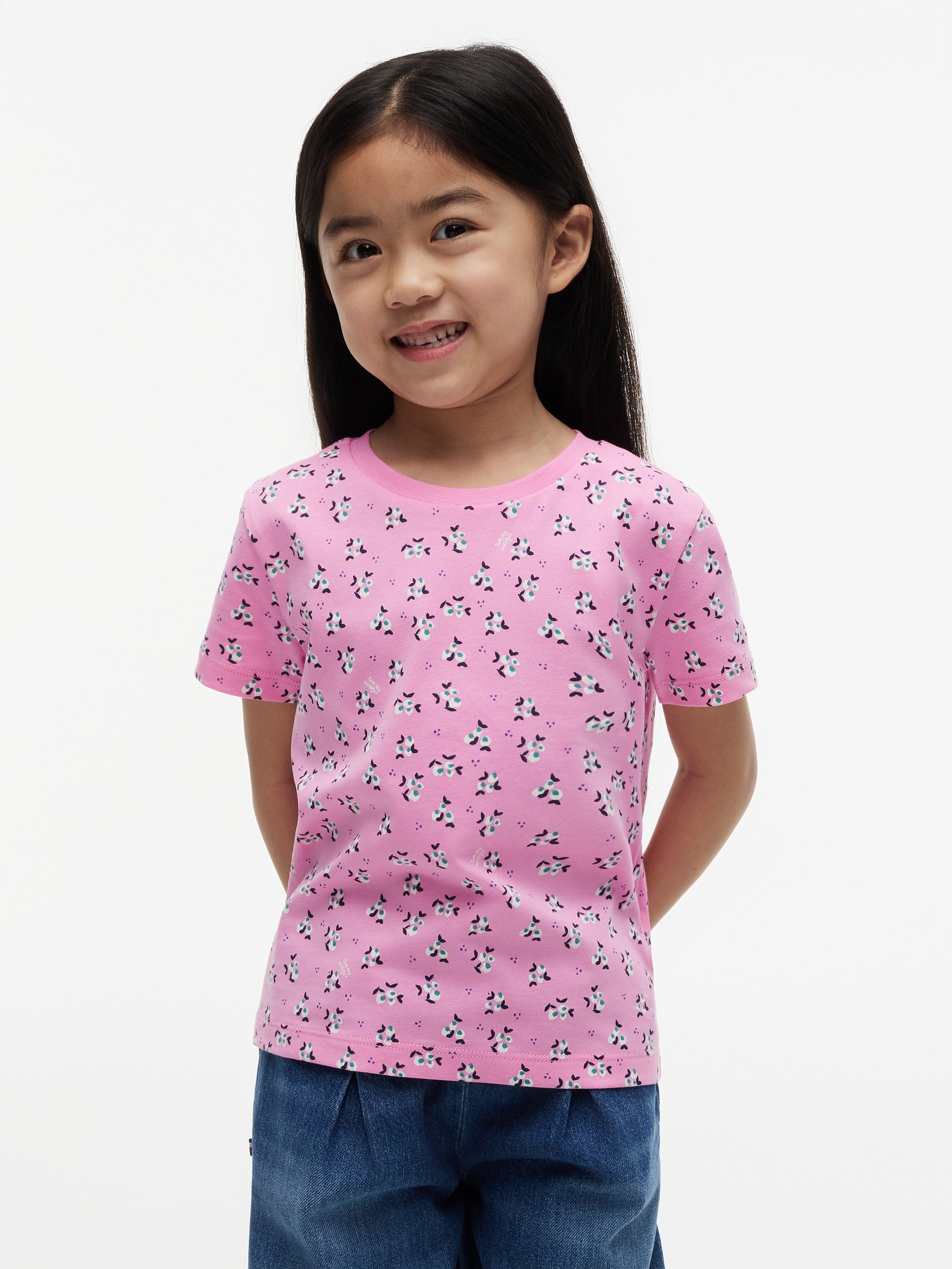 Image of Tommy Hilfiger T-Shirt Allover-Print, Regular Fit, Kinder bis 16 Jahre