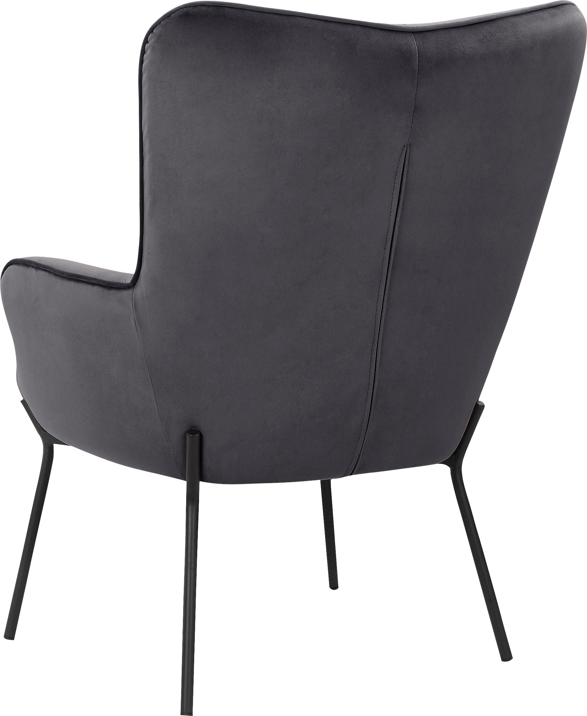 GOODproduct Loungesessel »Luukas«, (1 St.), Stoff recyceltes Polyester, Sitz und Rücken gepolstert, Sitzhöhe 46 cm