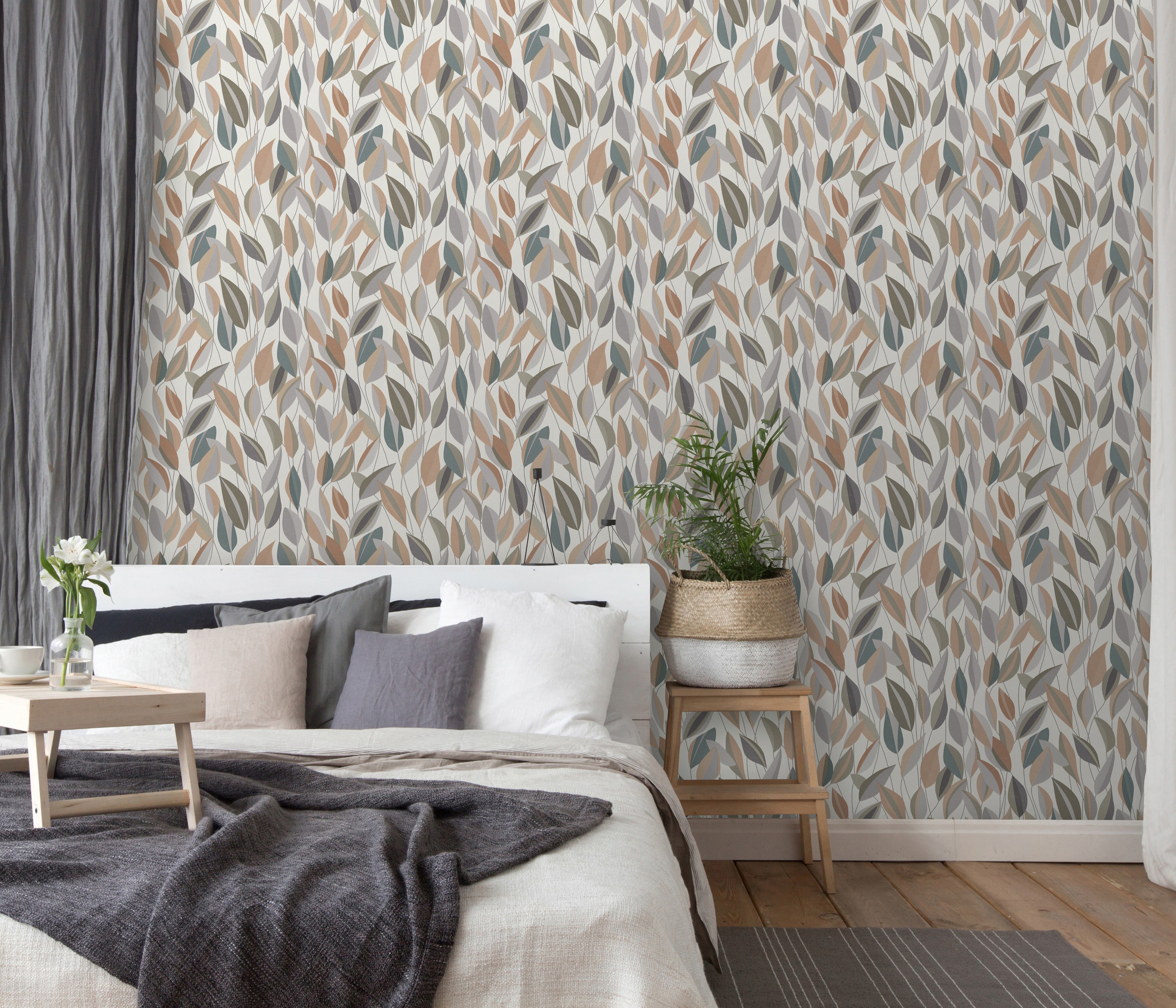 Erismann Papier peint intissé »Vliestapete FOLIAGE« botanique | floral | tropical légèrement texturée sans phtalates