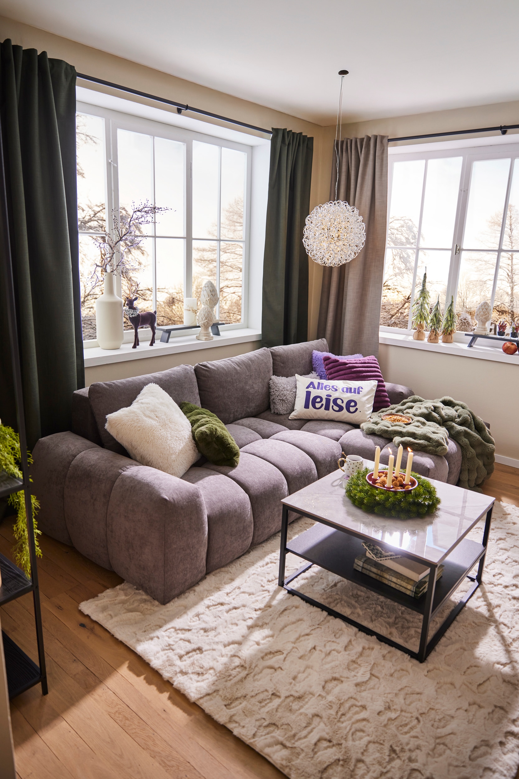 HELA Couchtisch »HUGO« 1 Stk. tlg. Couchtisch; quadratisch; Sintered Stone; Ablageboden