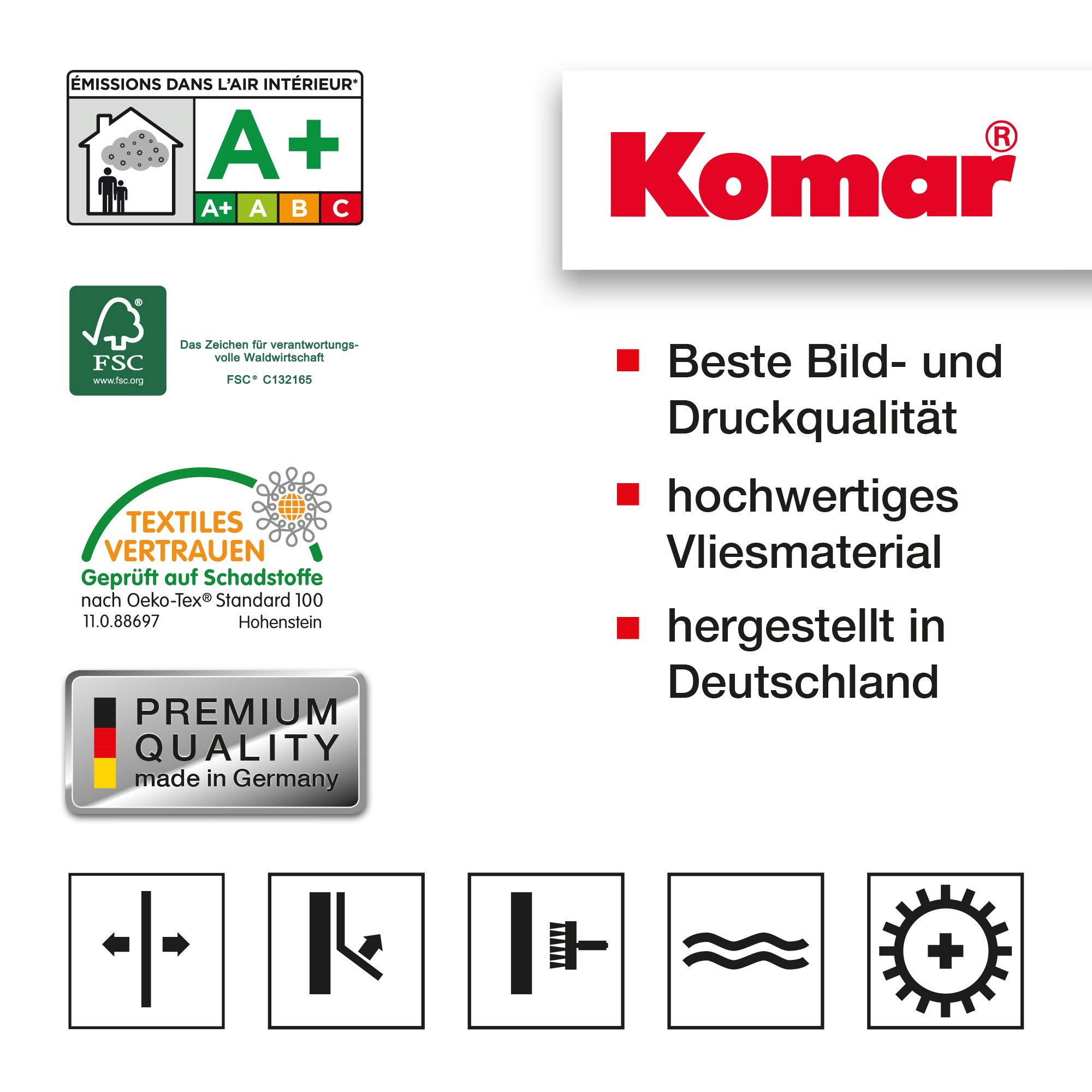 Komar Vliestapete »Digitaldruck Vlies - Herbs Garden - Grösse 200 x 250 cm«, bedruckt, Wohnzimmer, Schlafzimmer