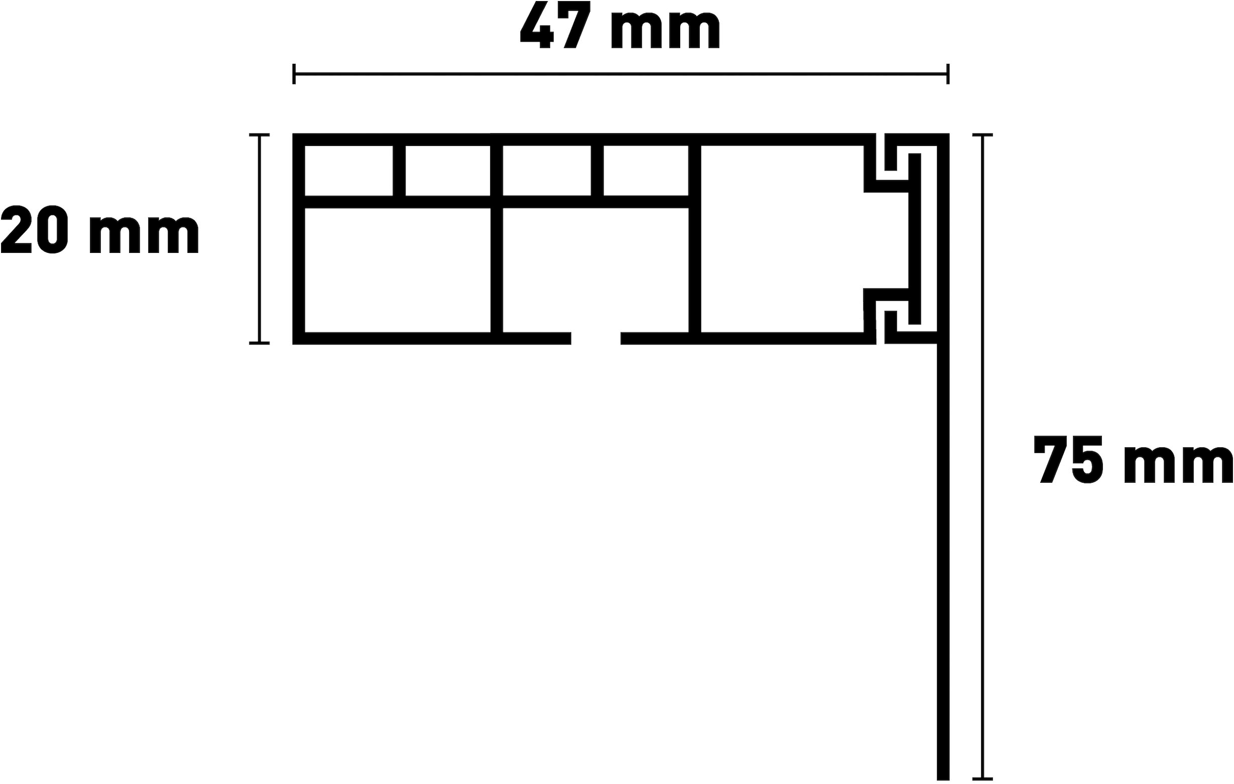SN DECO GROUP Gardinenschiene »Vorhangschiene SH mit Blende«, 1 läufig-läufig, Fixmass