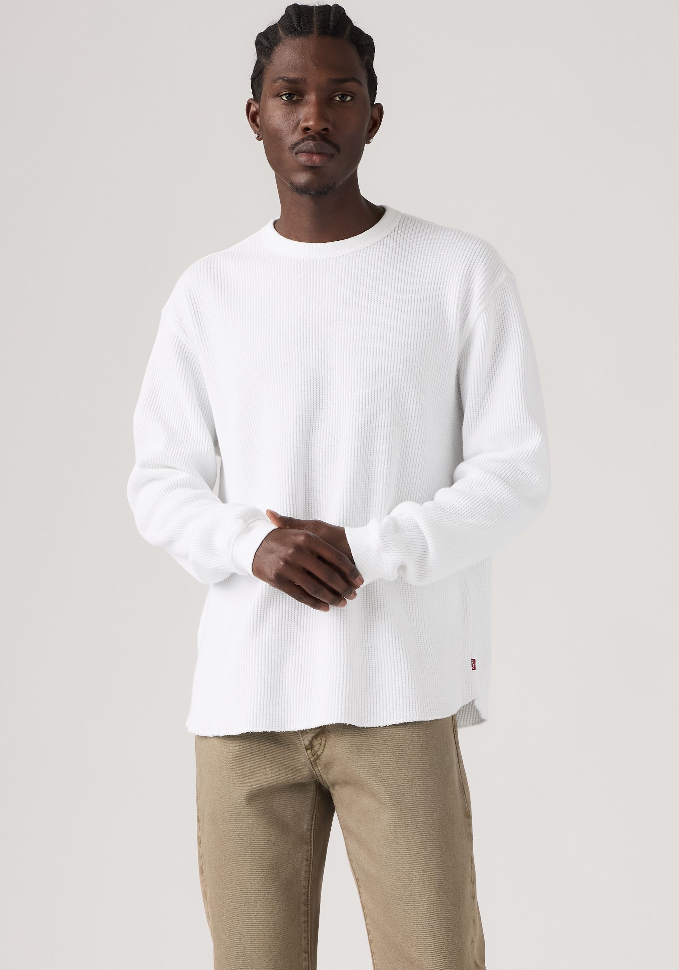 Levi's® Langarmshirt Waffelstrukturmuster