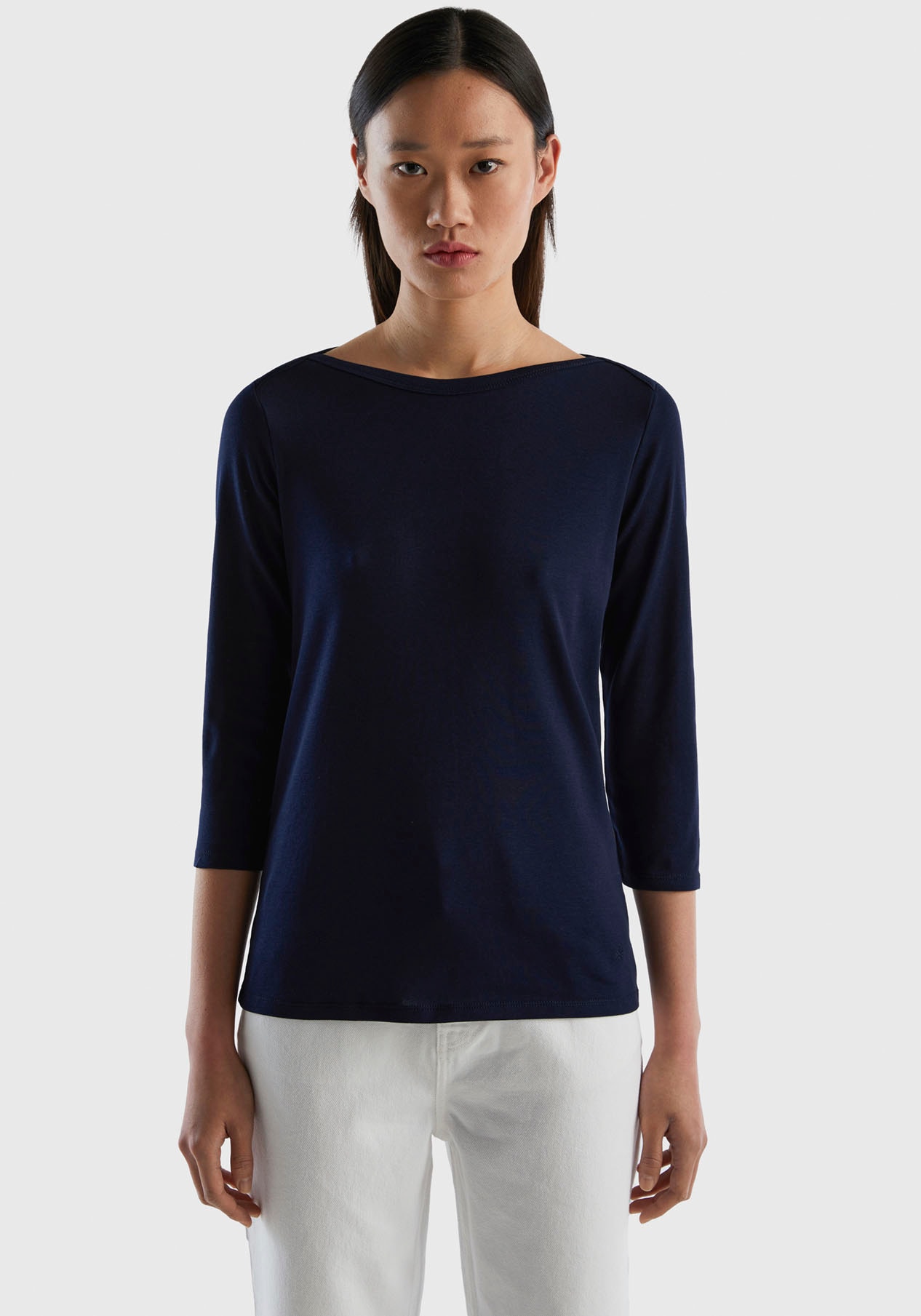 Basic-Look of versandkostenfrei Colors im 3/4-Arm-Shirt, United Benetton ♕ kombistarken kaufen