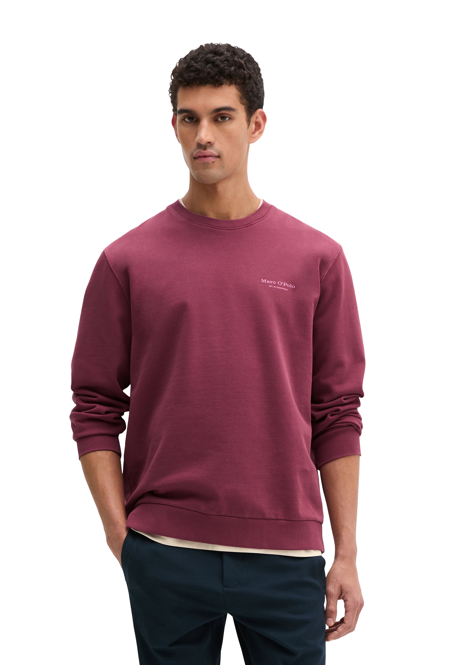 Image of Marc OPolo Sweatshirt, regular fit mit Logoprint auf der Rückseite