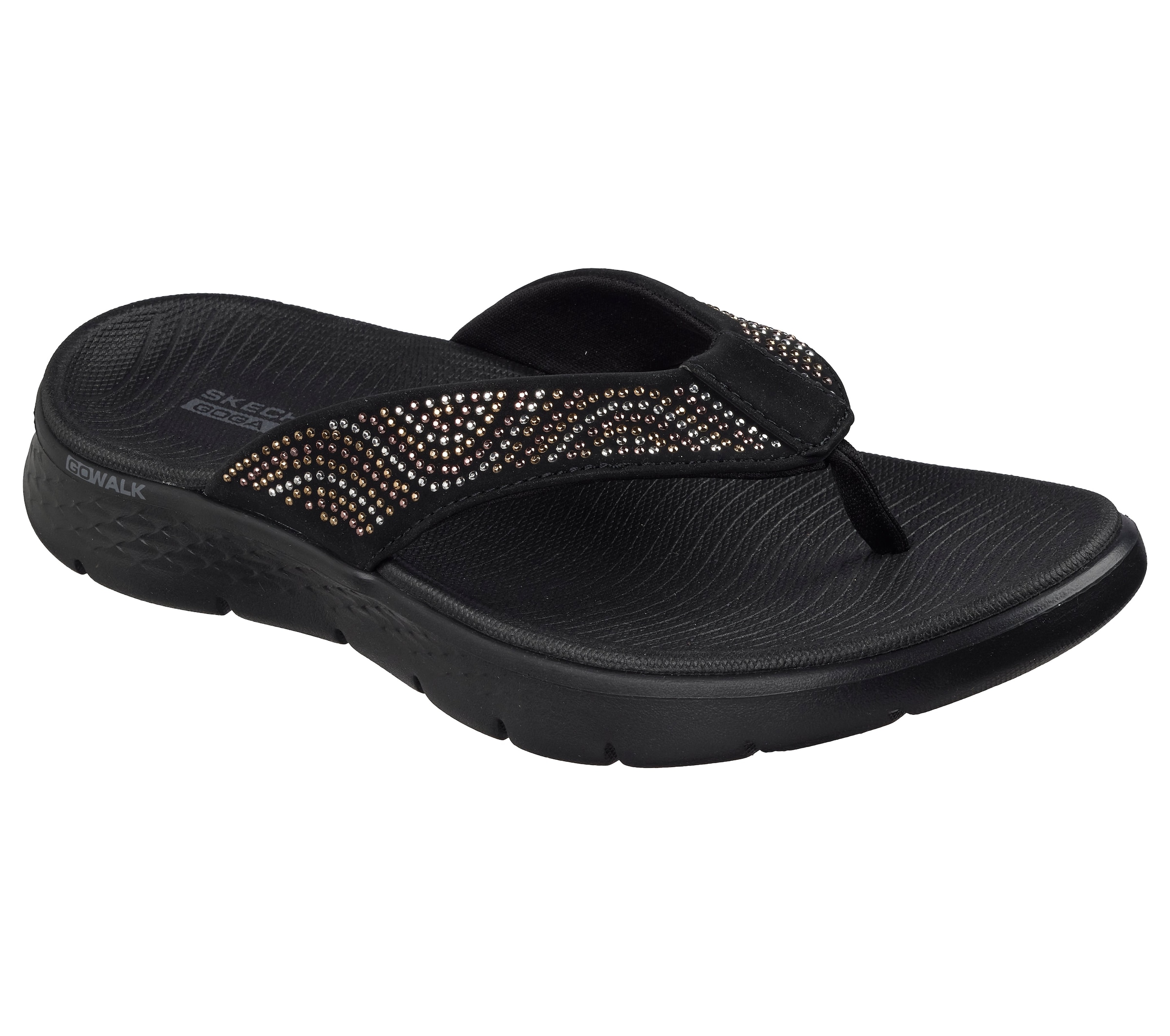 Skechers Zehentrenner »GO WALK FLEX SANDAL«  Sommerschuh, Badeschuh, Strandschuh mit Nietenverzierung