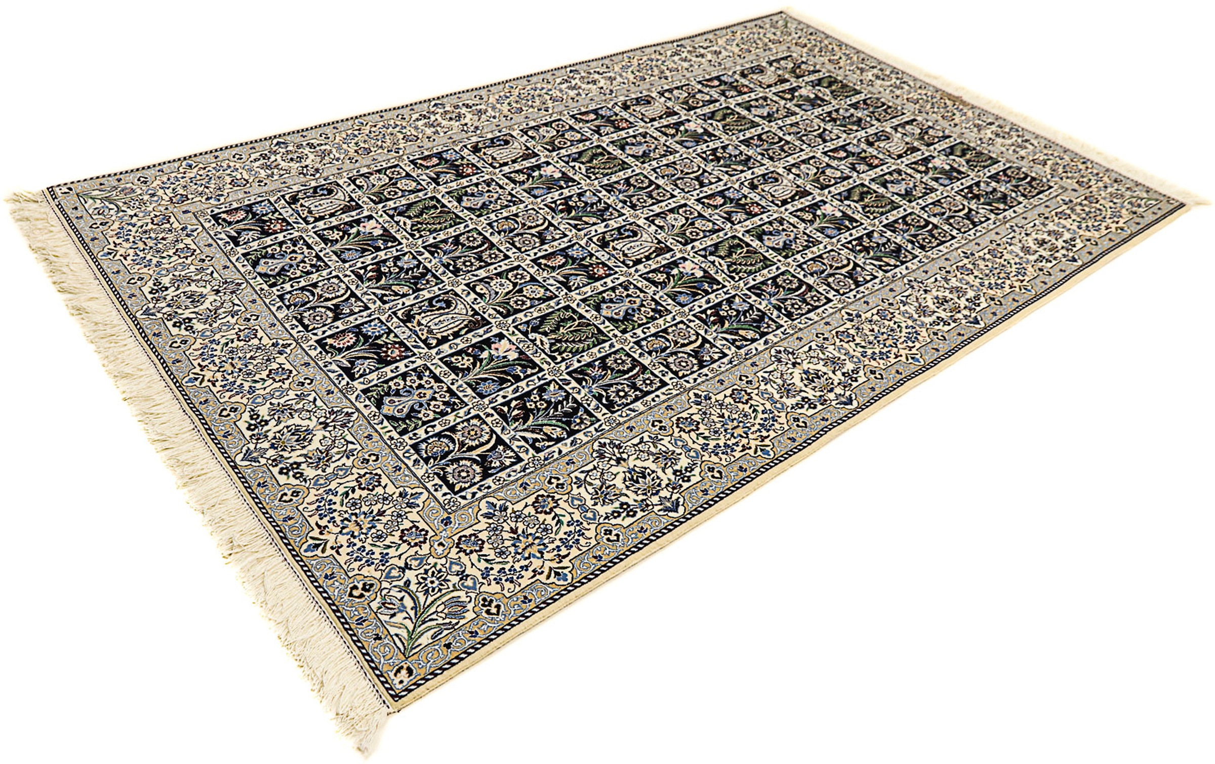 Image of morgenland Orientteppich »Perser - Nain - Premium - 235 x 147 cm - beige«, rechteckig, 6 mm Höhe, Wohnzimmer, Handgeknüpft, Einzelstück mit Zertifikat bei Ackermann Versand Schweiz