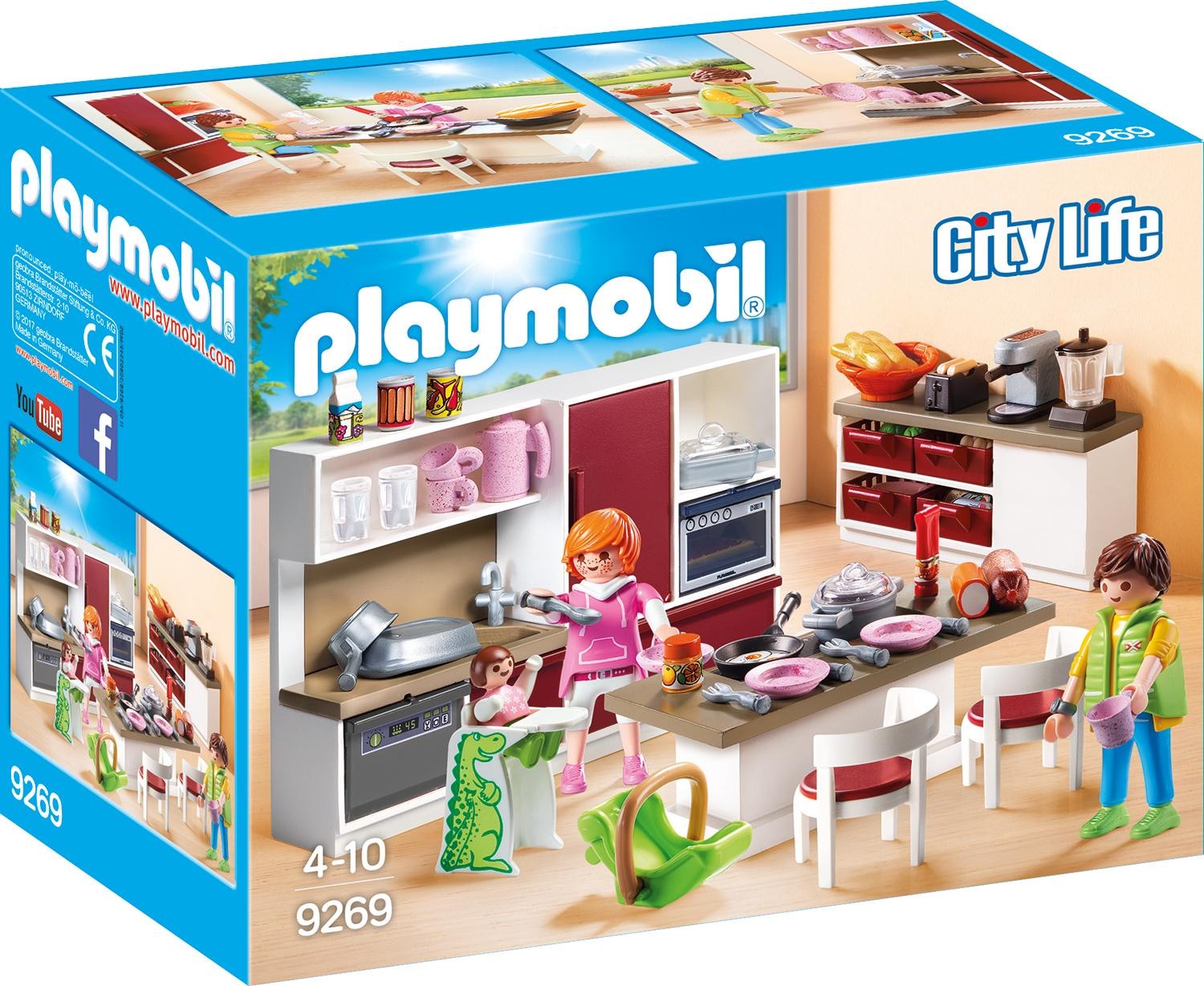 Playmobil® Konstruktions-Spielset »Grosse Familienküche (9269), City Life«, Made in Germany