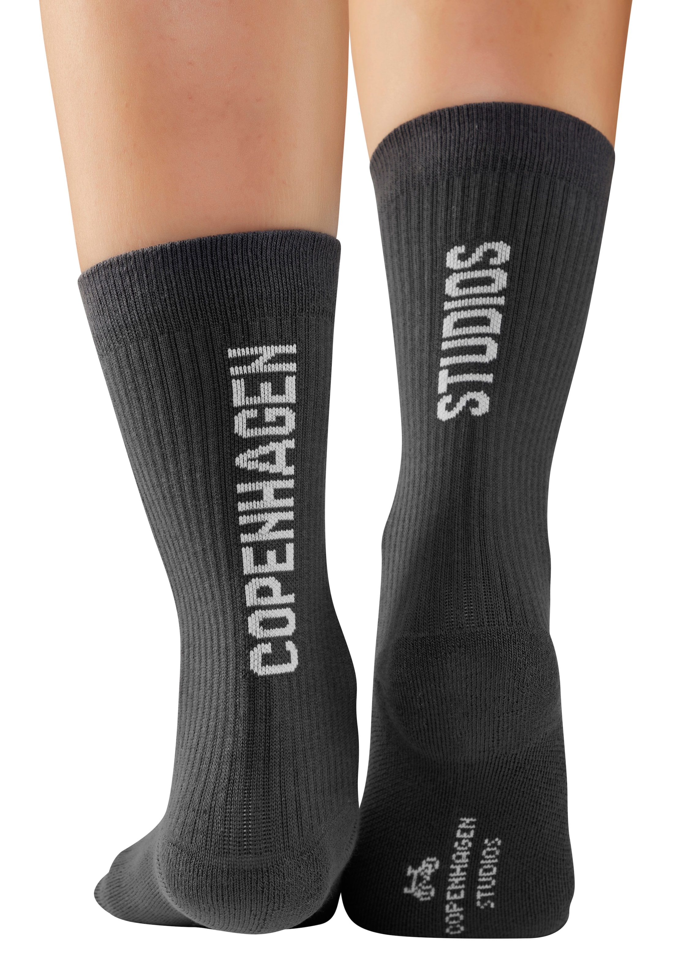 Copenhagen Studios Tennissocken Packung, 3 Stk. tlg. mit grossem Schriftzug