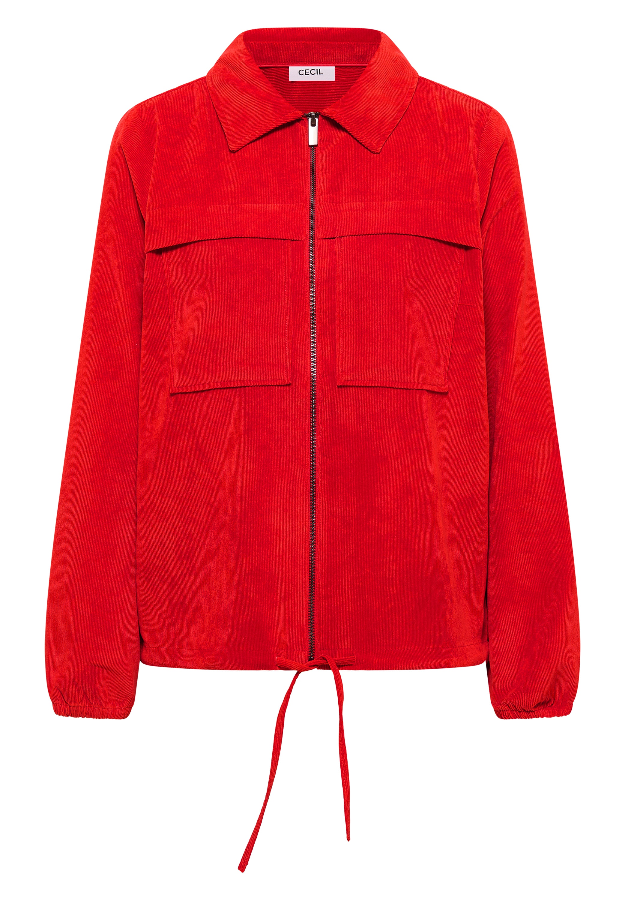 Cecil Cordjacke ohne Kapuze mit Tunnelzug und Reissverschluss