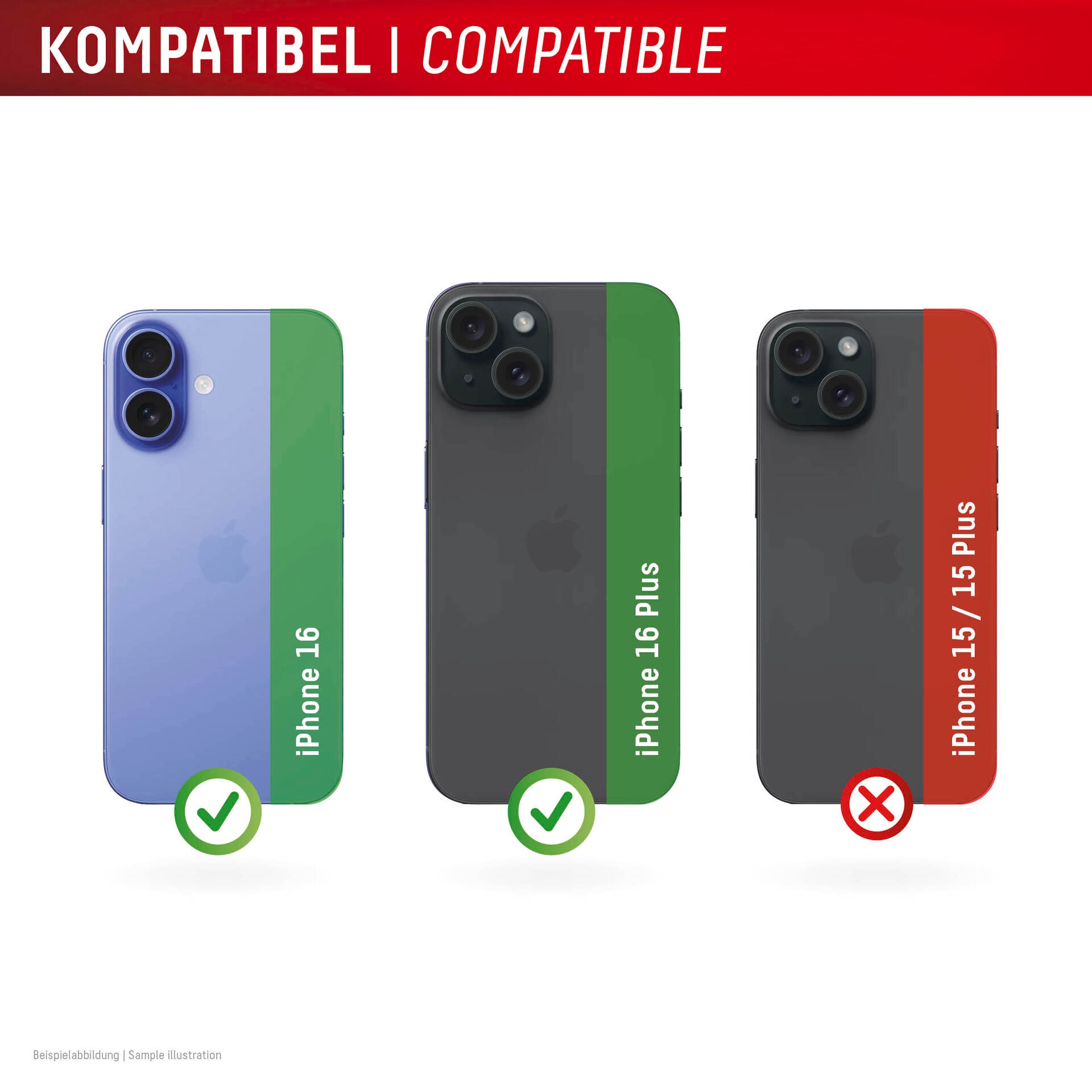 Displex Kameraschutzglas »Camera Lens Glass All-In-One Protector Full Cover« für Apple iPhone 16;Apple iPhone 16 Plus Packung, 2x All-In-One Glas,  Objektivschutz, Kameraschutz, kratz- & stossfest