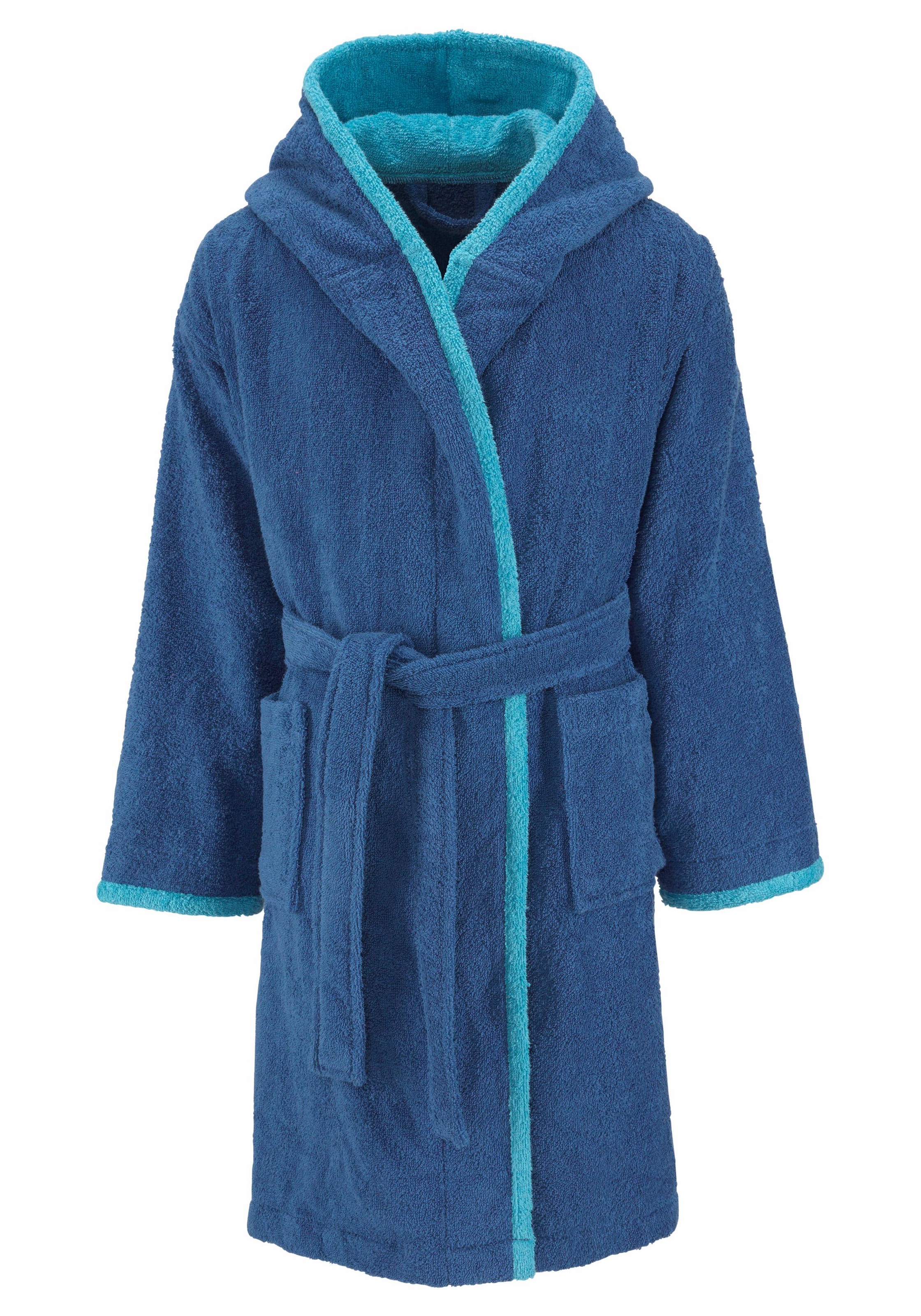 Image of GOODproduct Kinderbademantel "Timo" 1 Stk. Bademantel für Mädchen & Jungen aus 100% Baumwolle, mit Kapuze