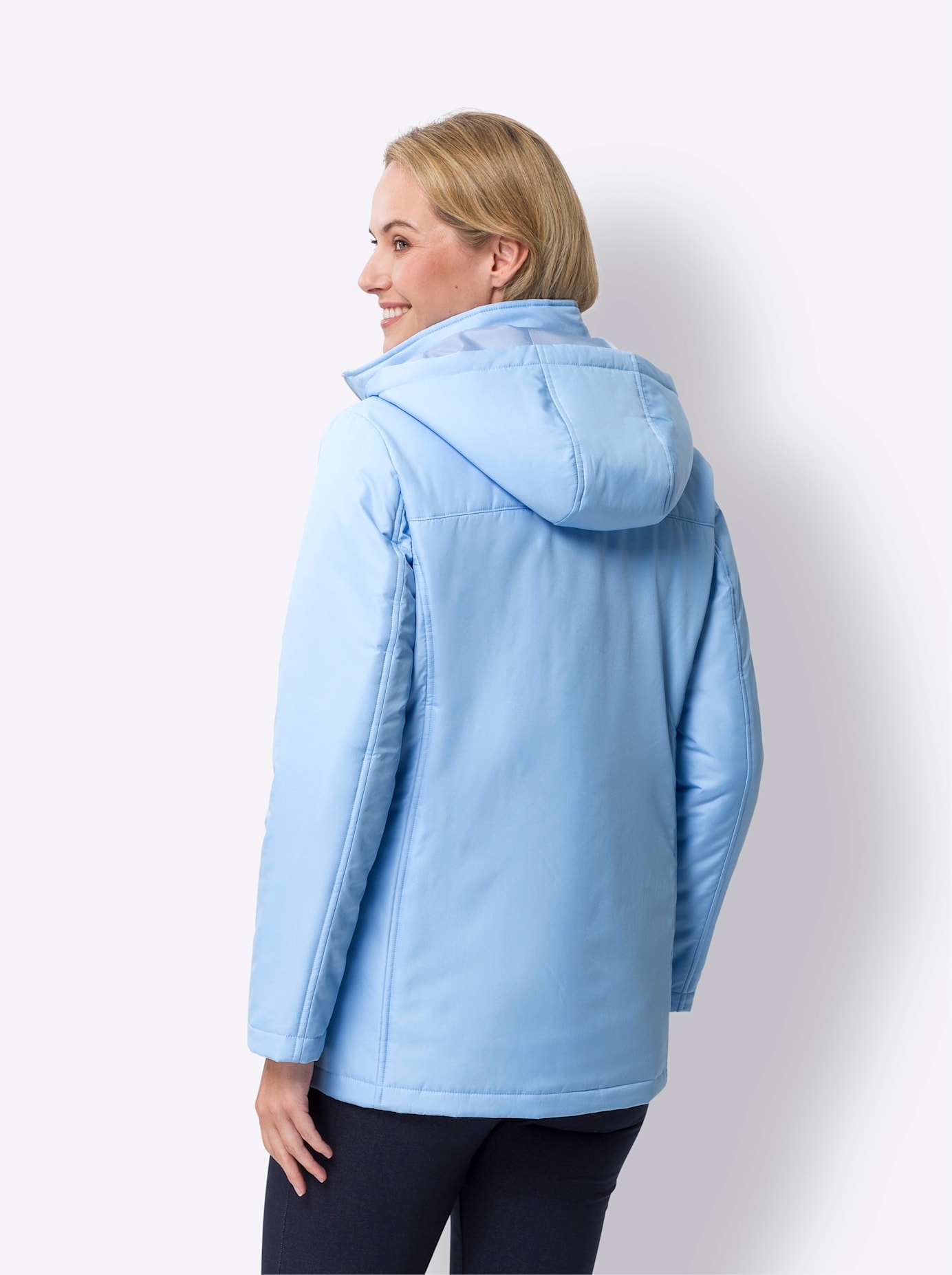 Classic Basics Steppjacke, mit Kapuze